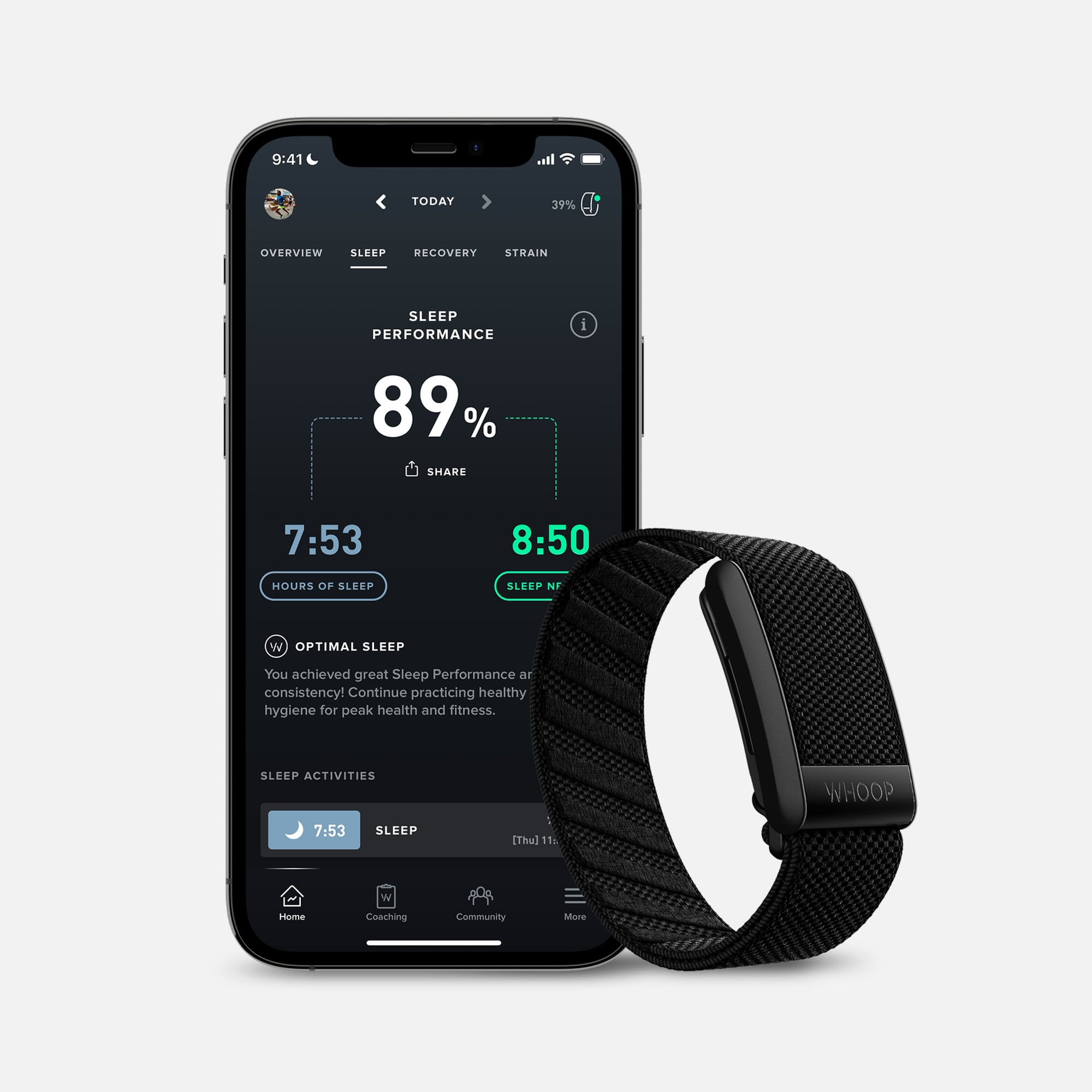WHOOP 4.0 Wearable Health & Activity Tracker