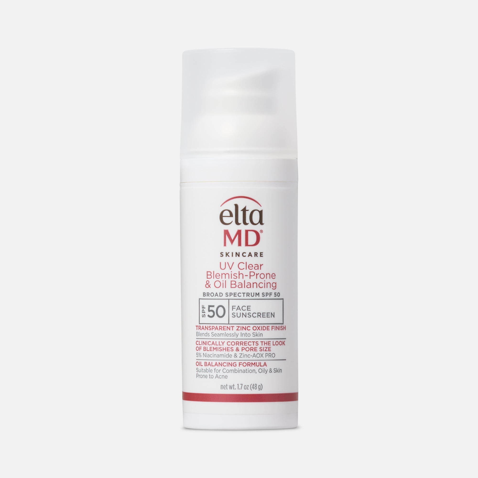 EltaMD UV Clear Blemish-Prone & Oil Balancing, SPF 50, 1.7 oz.