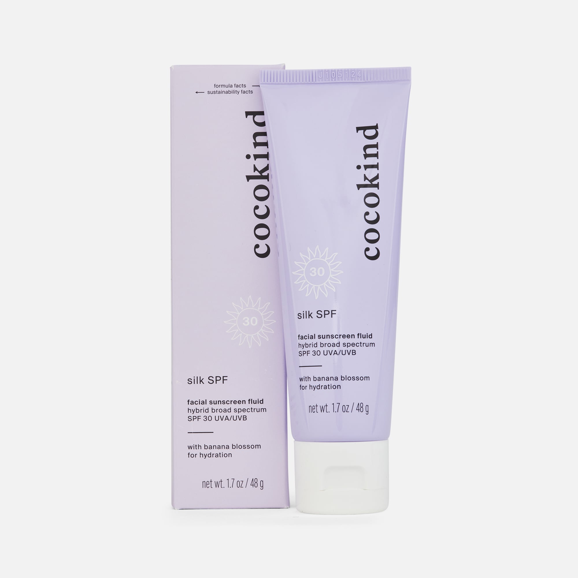 Cocokind Silk Mineral & Chemical Facial Sunscreen, SPF 30, 1.7 oz.