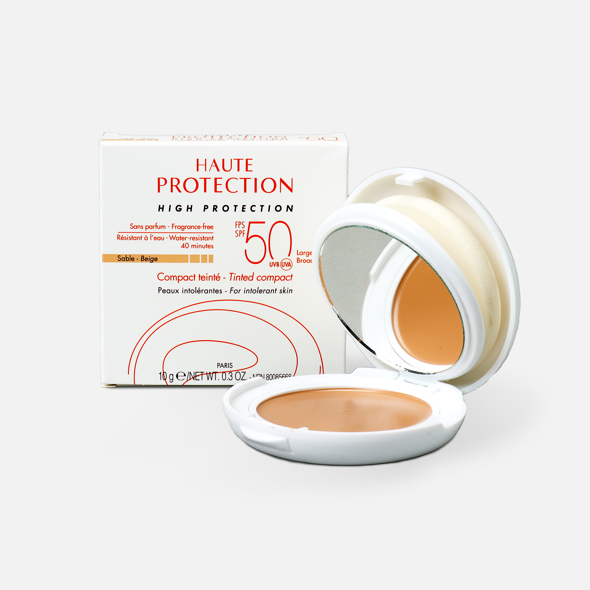 Avène Mineral High Protection Tinted Compact SPF 50, Beige, .3 oz.