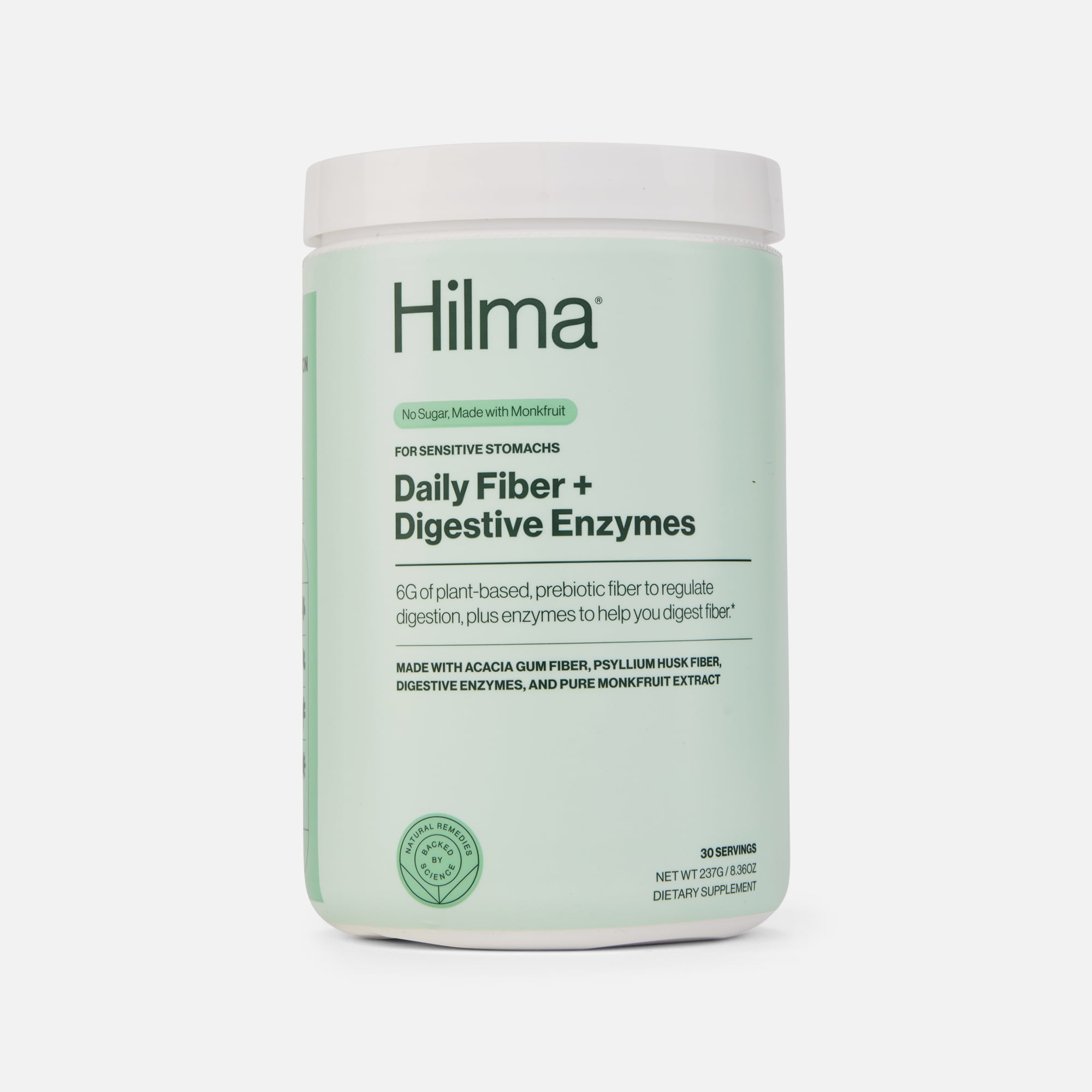 Hilma Daily Fiber Supplement + Digestive Enzymes, 8.36 oz., 30 servings