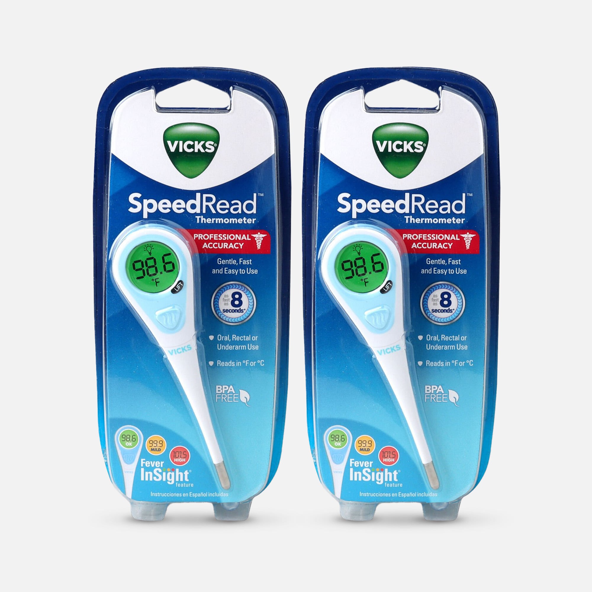 Vicks SpeedRead Digital Thermometer (2-Pack)