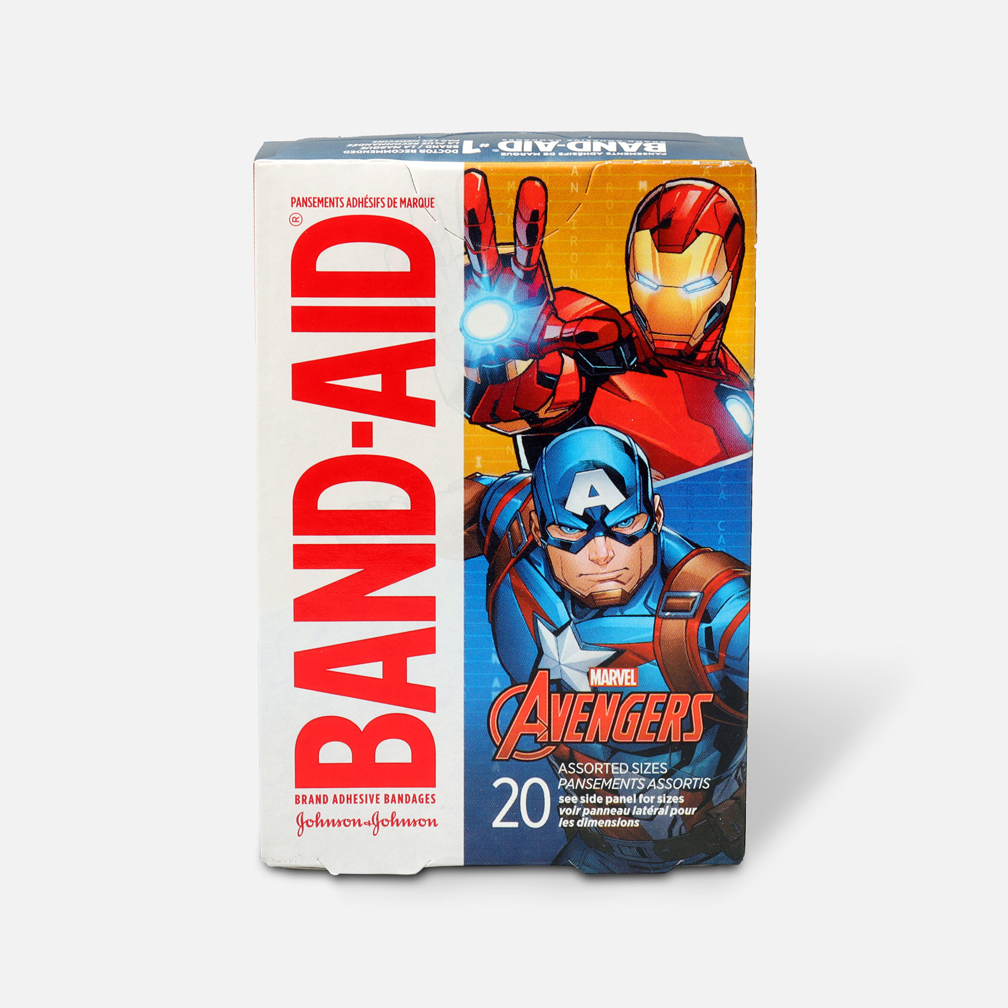 BAND-AID® Adhesive Assorted Bandages Marvel Avengers, 20 ct.
