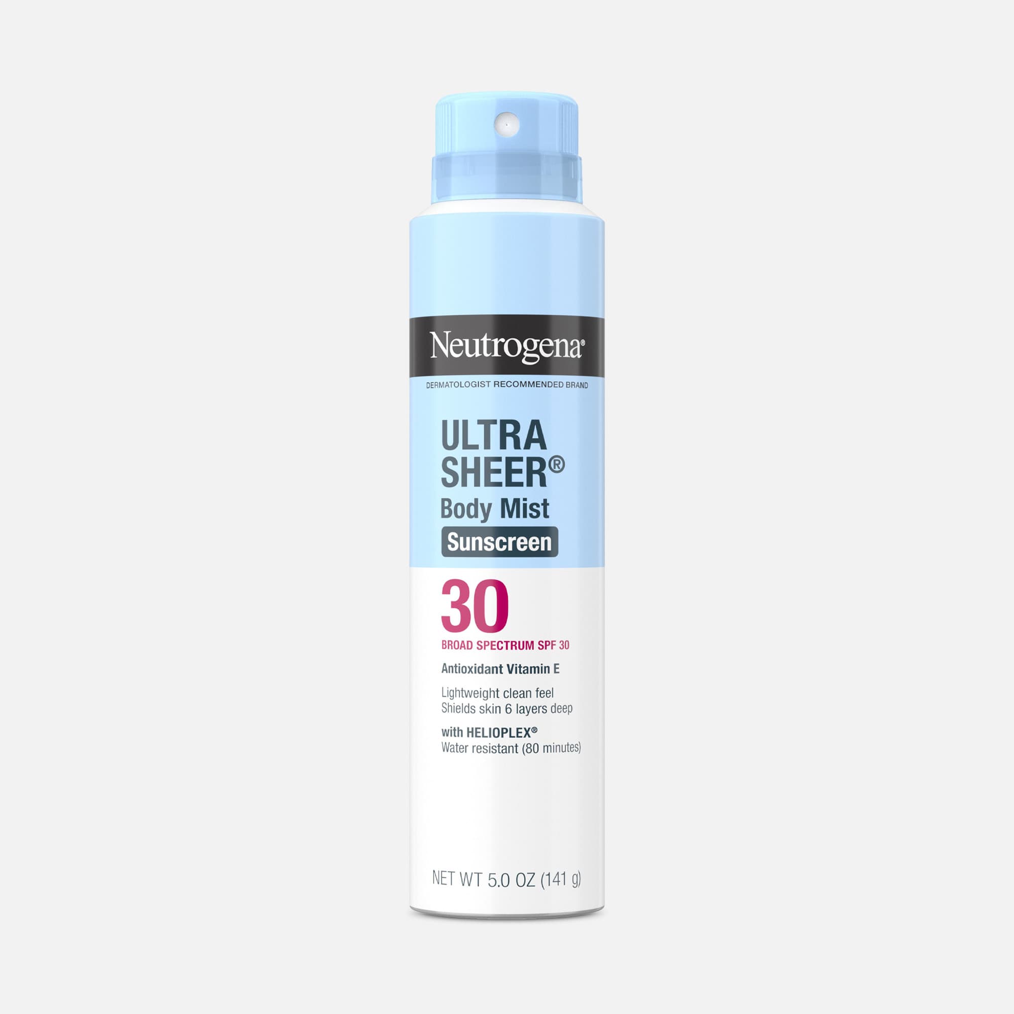 Neutrogena Ultra Sheer Lightweight Sunscreen Spray, SPF 45, 5 oz.
