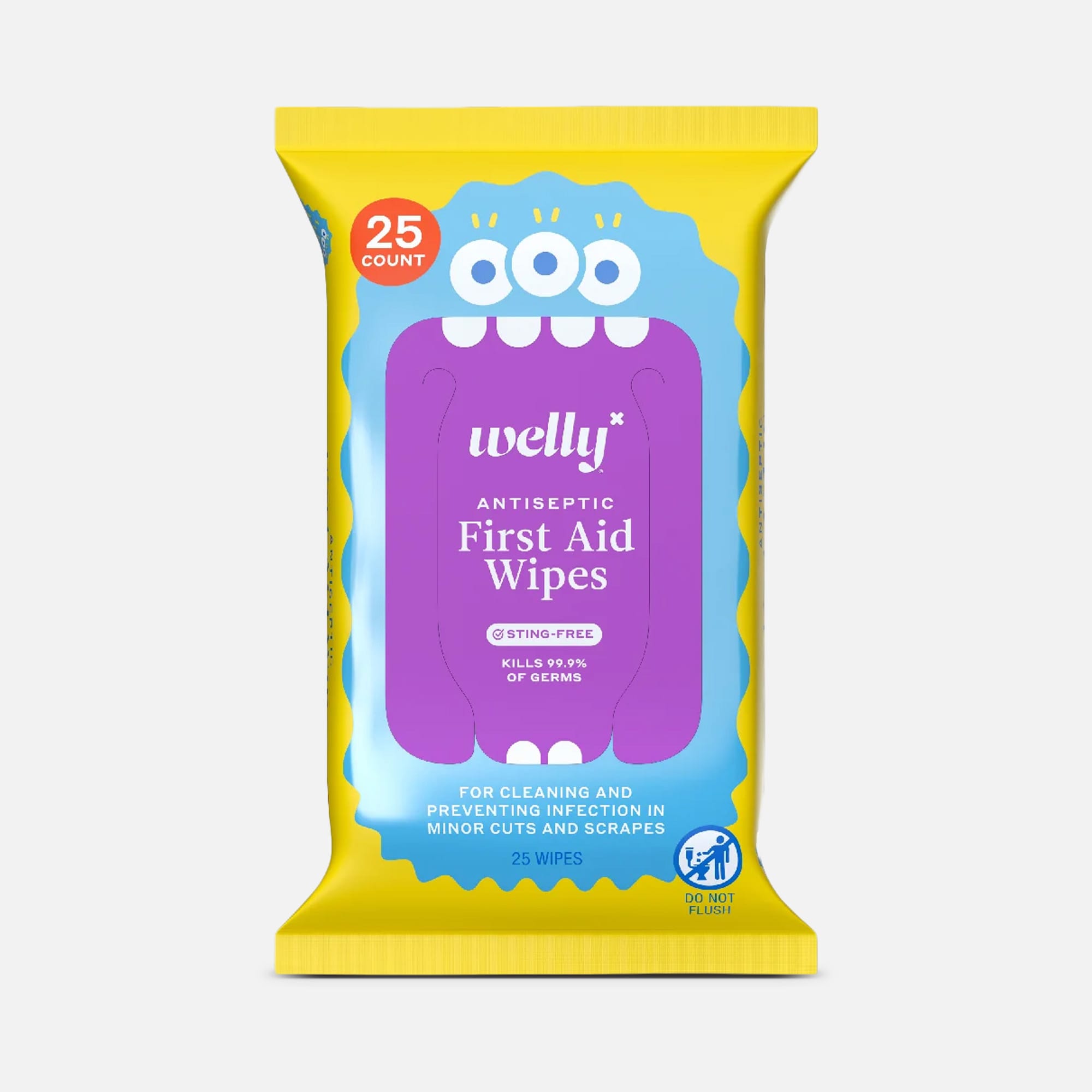 Welly® First Aid Antiseptic Wipes, 25 ct.