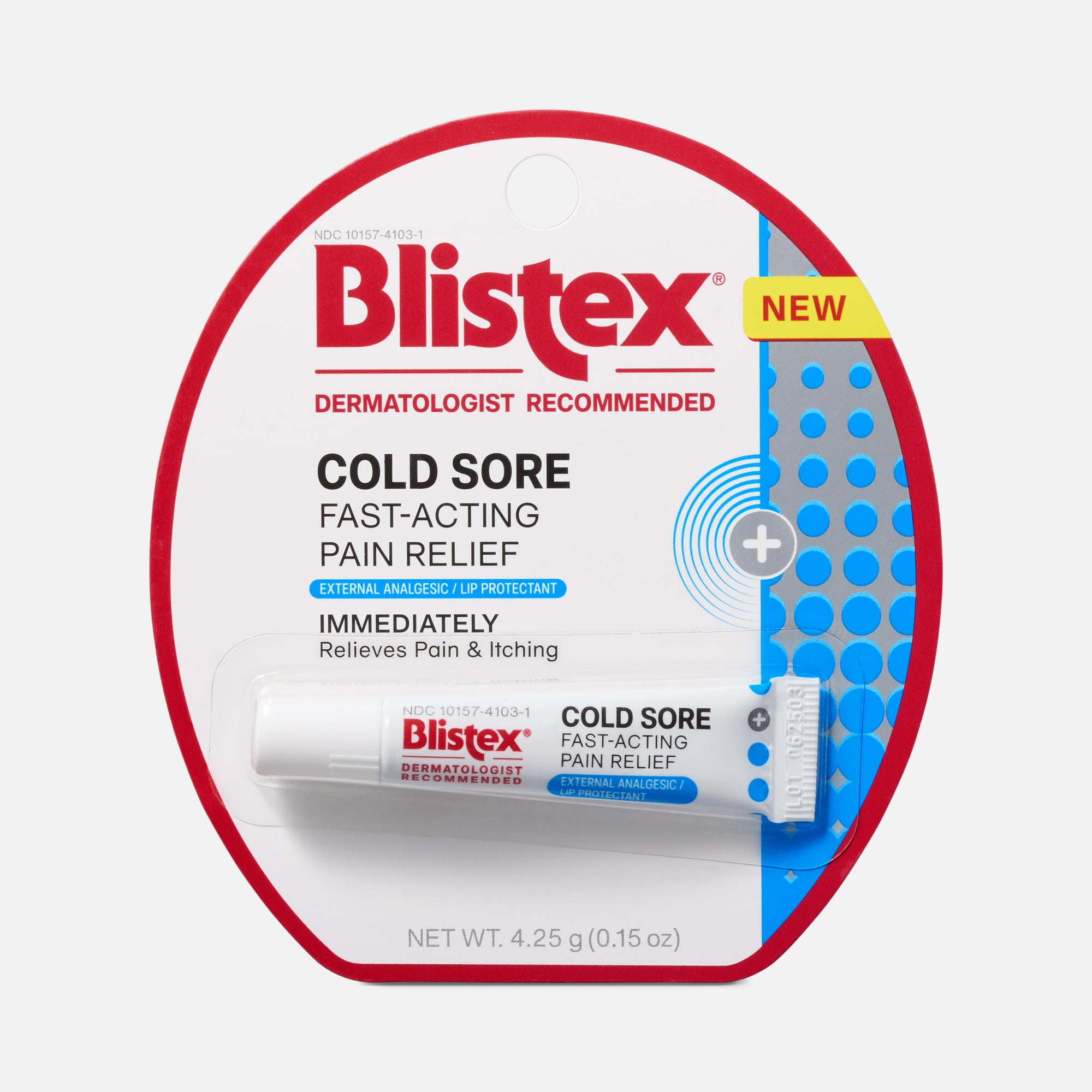 Blistex Cold Sore Fast-Acting Pain Relief, 0.15 oz.