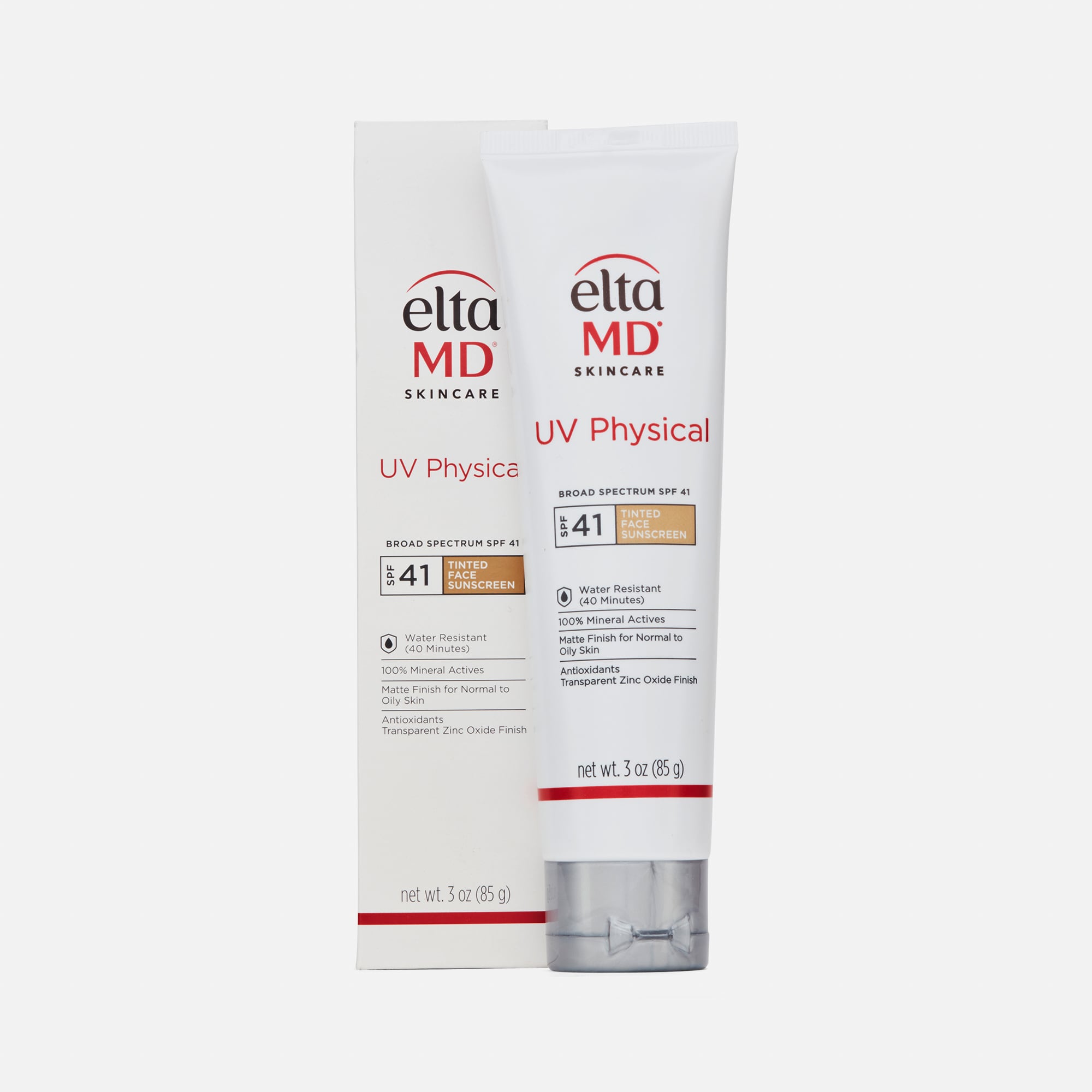 EltaMD UV Physical Broad-Spectrum Tinted Mineral Face Sunscreen, SPF 41, 3 oz.