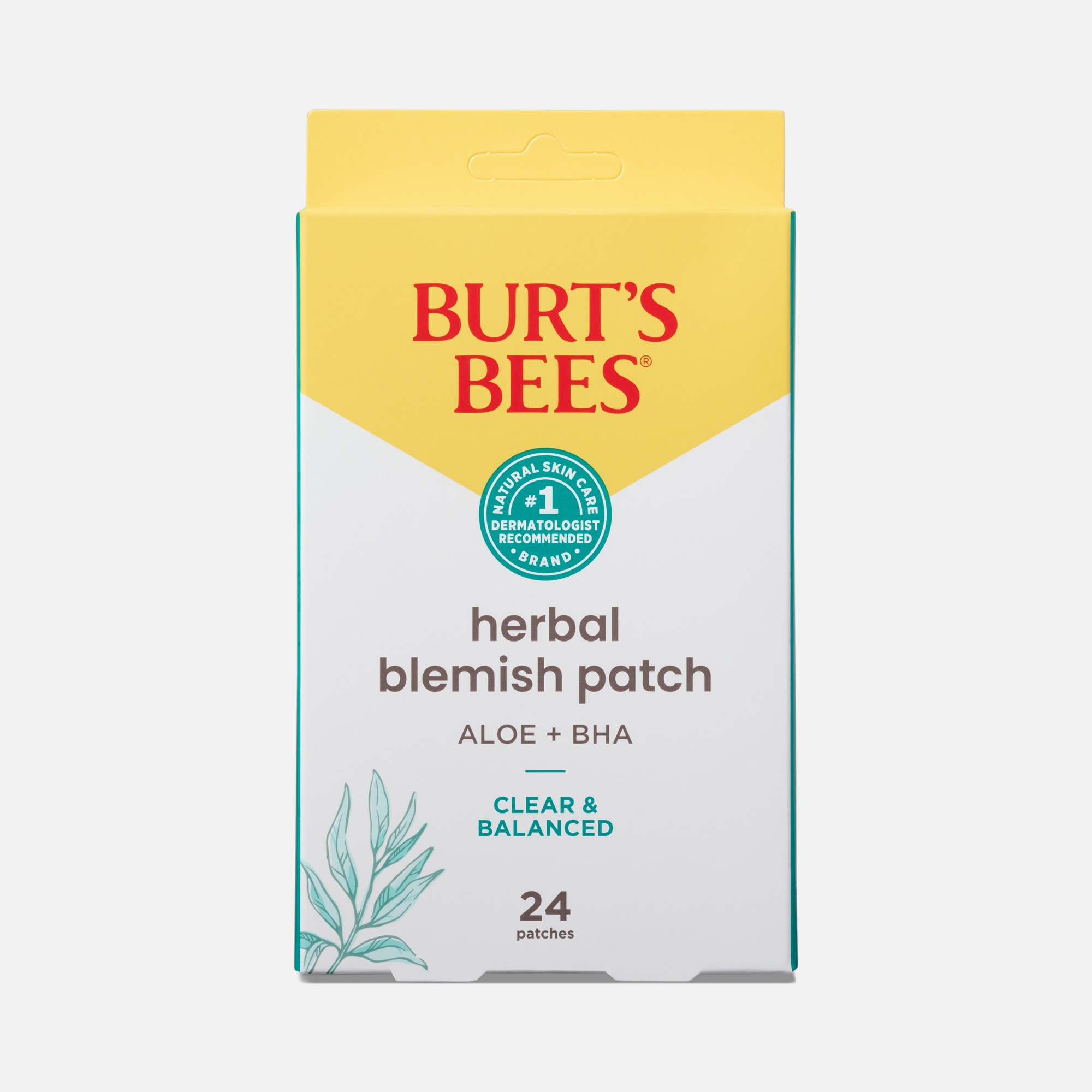 Burt's Bees Clear and Balanced Blemish Patch, 24-Pack