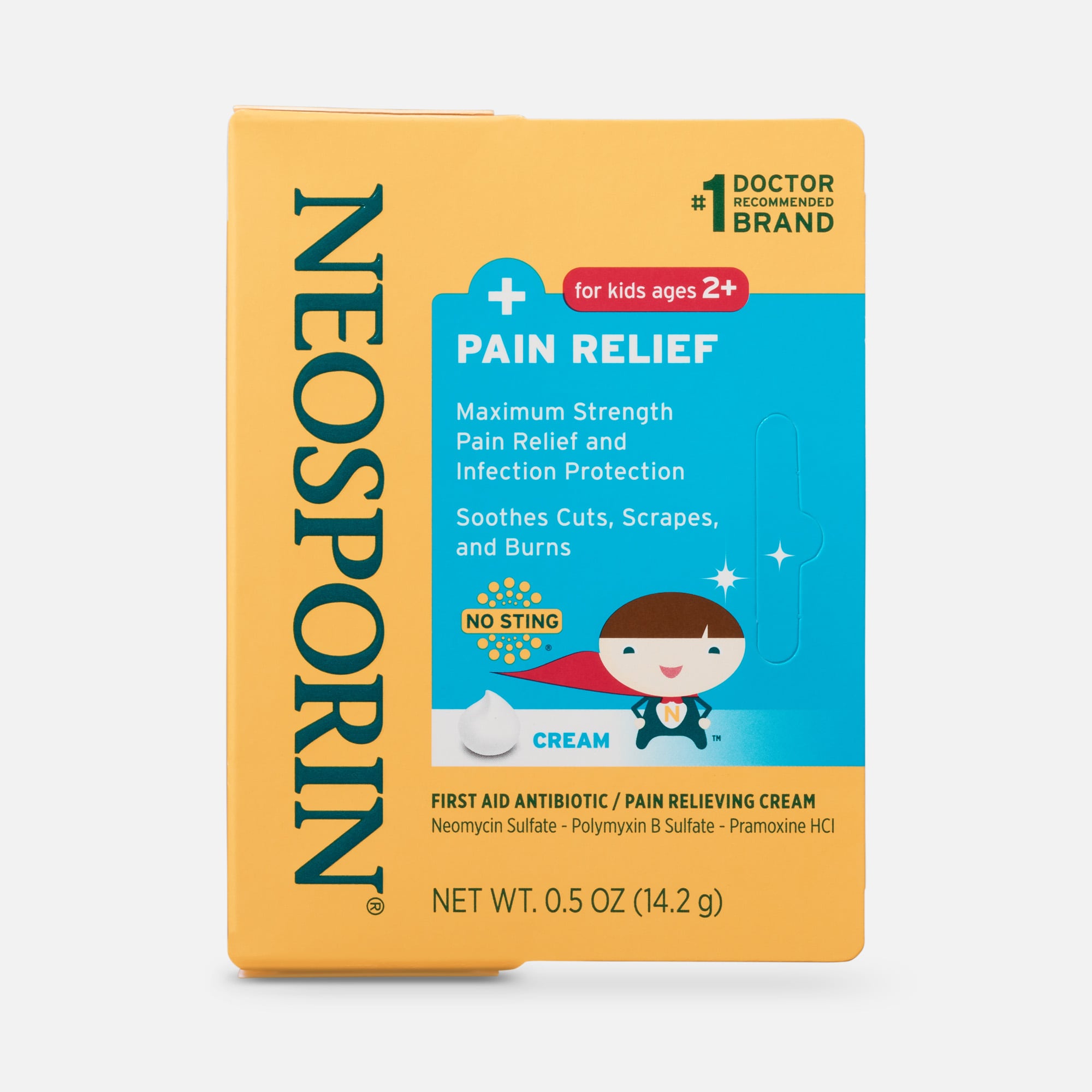 Neosporin Antibiotic + Pain Relief Cream for Kids, 0.5 oz.