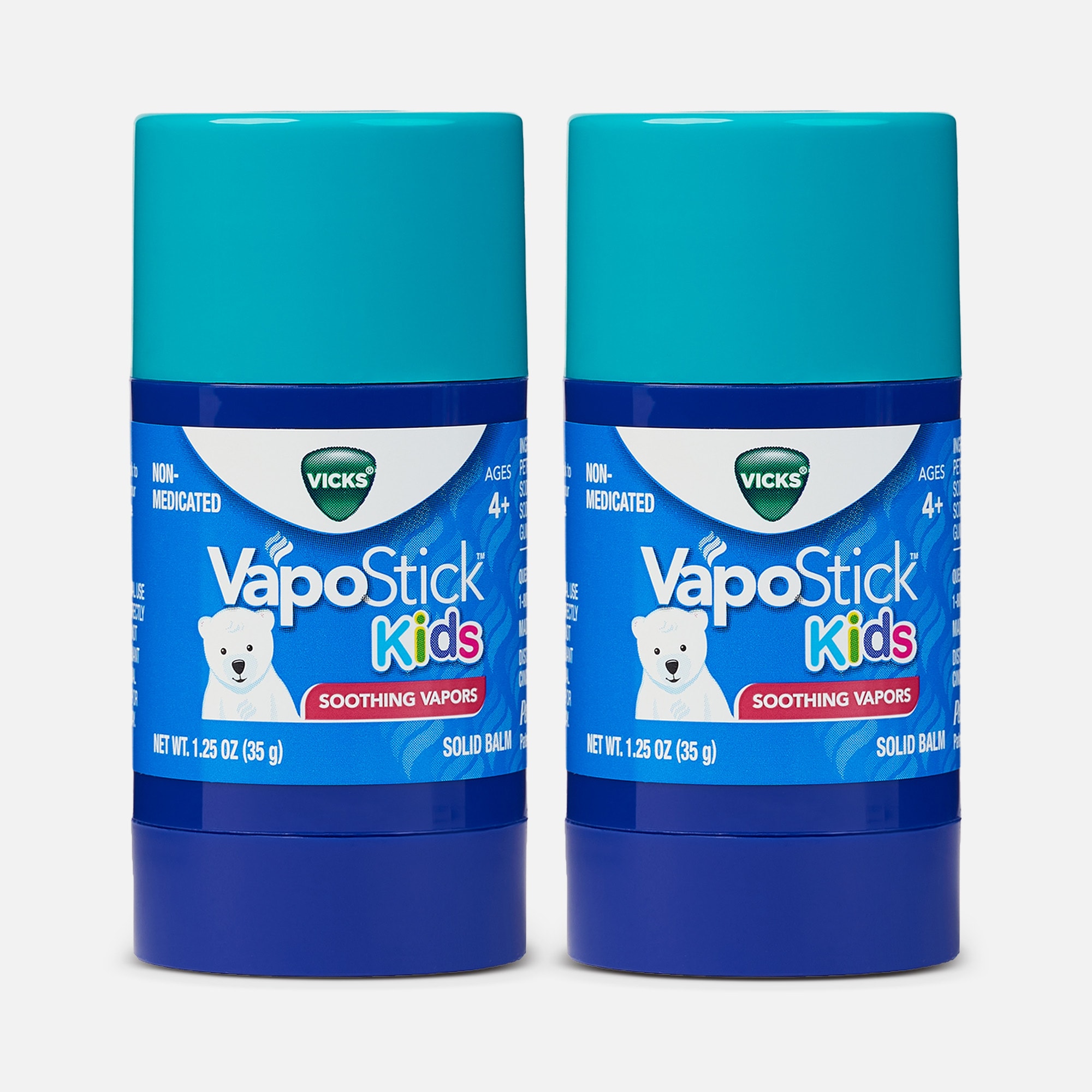 Vicks® VapoStick™ Kids Soothing Vapors Balm, 1.25 fl oz. (2-Pack)