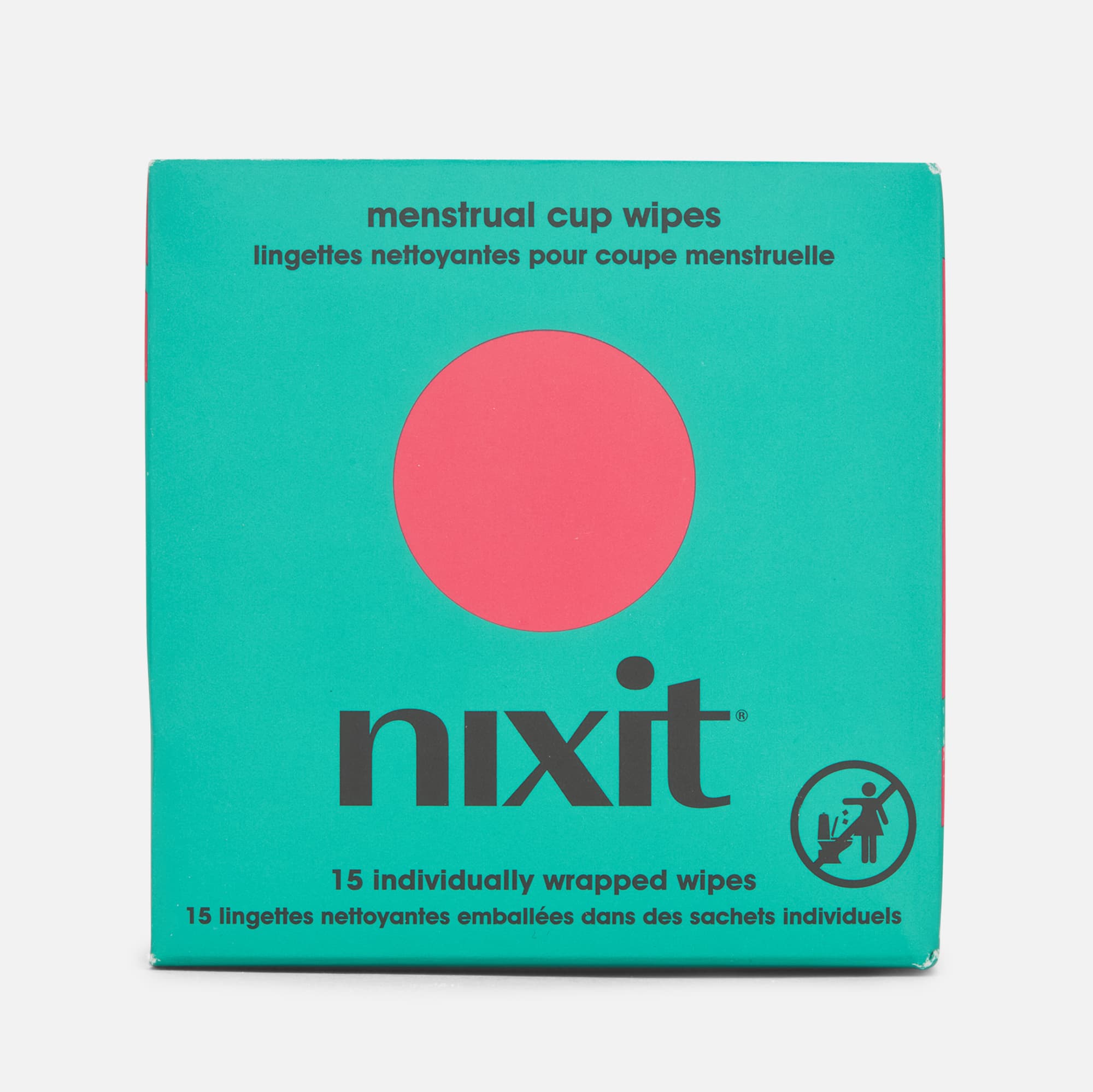 Nixit Menstrual Cup Wipes, 15 ct.