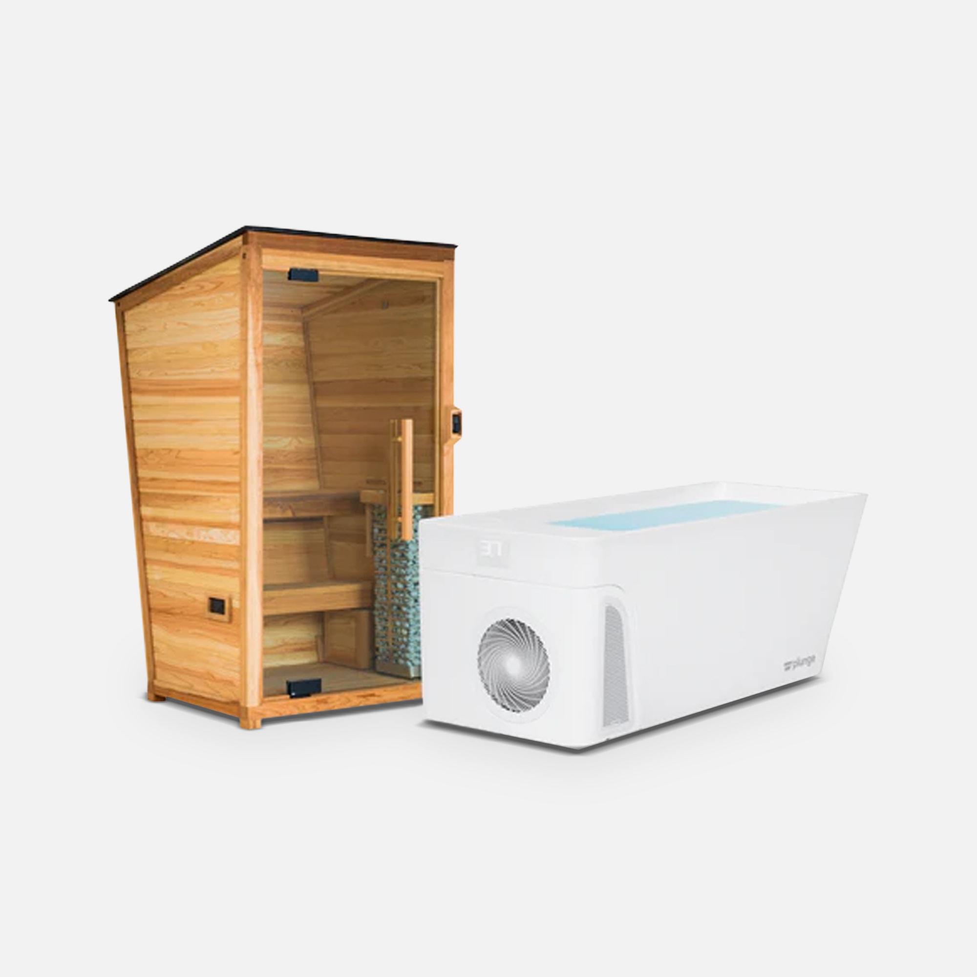 Plunge Contrast Therapy All-in Pod and Sauna Mini Bundle