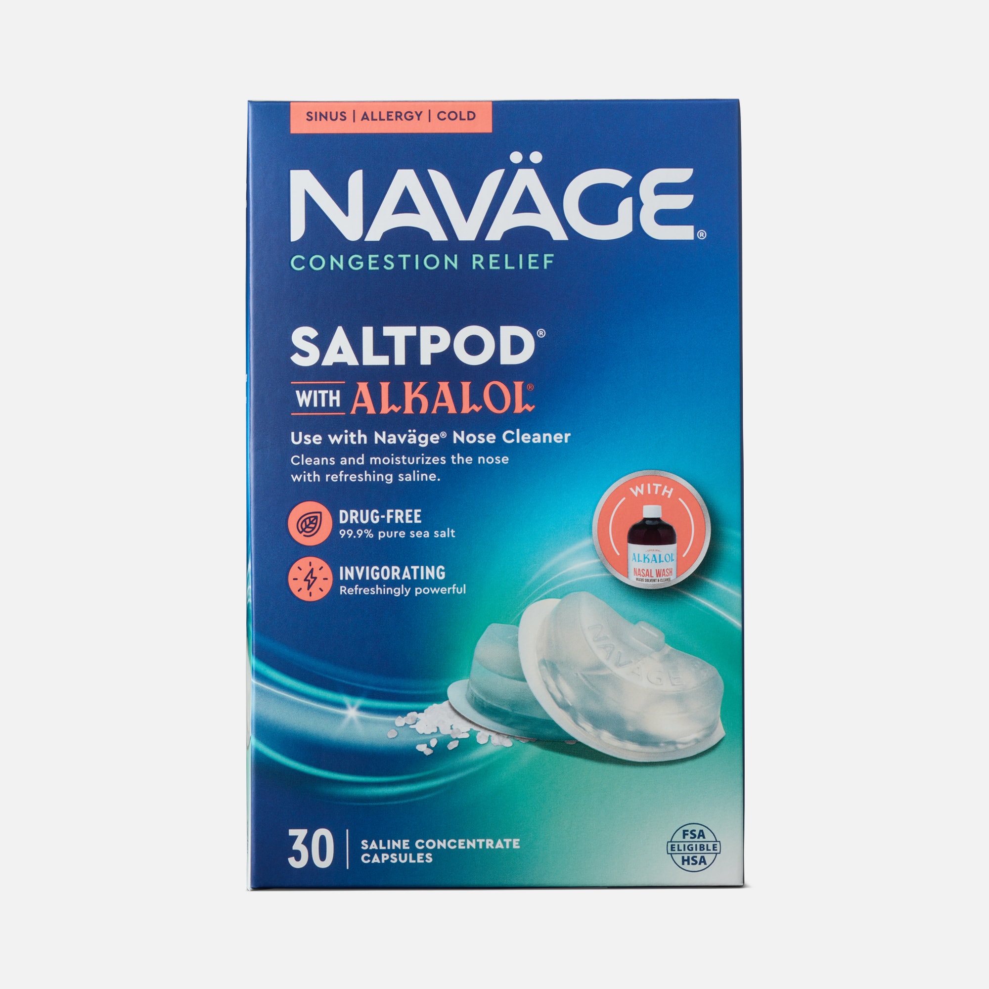 Navage SaltPods with Alkalol, 30 ct.