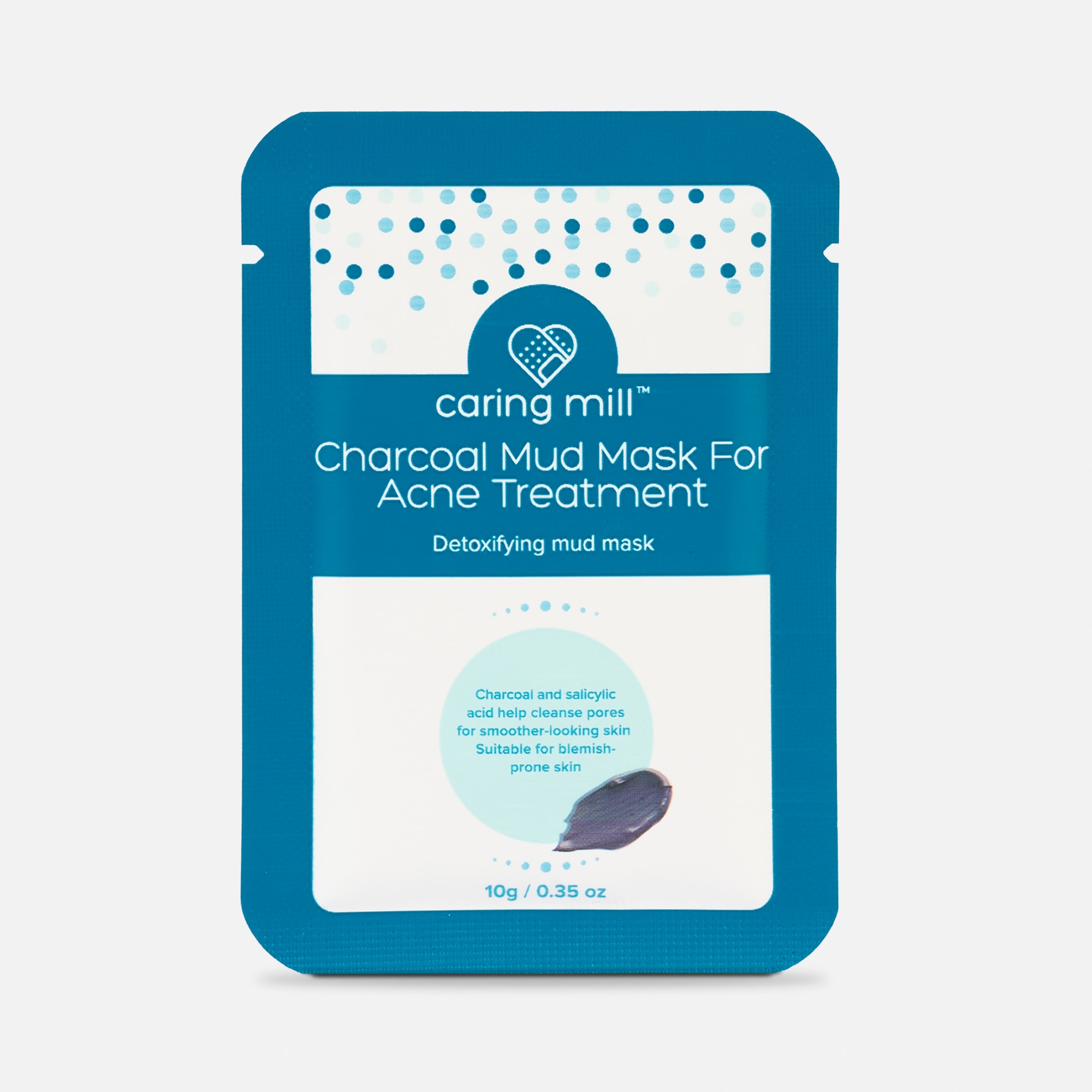 Caring Mill™ Charcoal Mud Mask for Acne Treatment, 5 pack