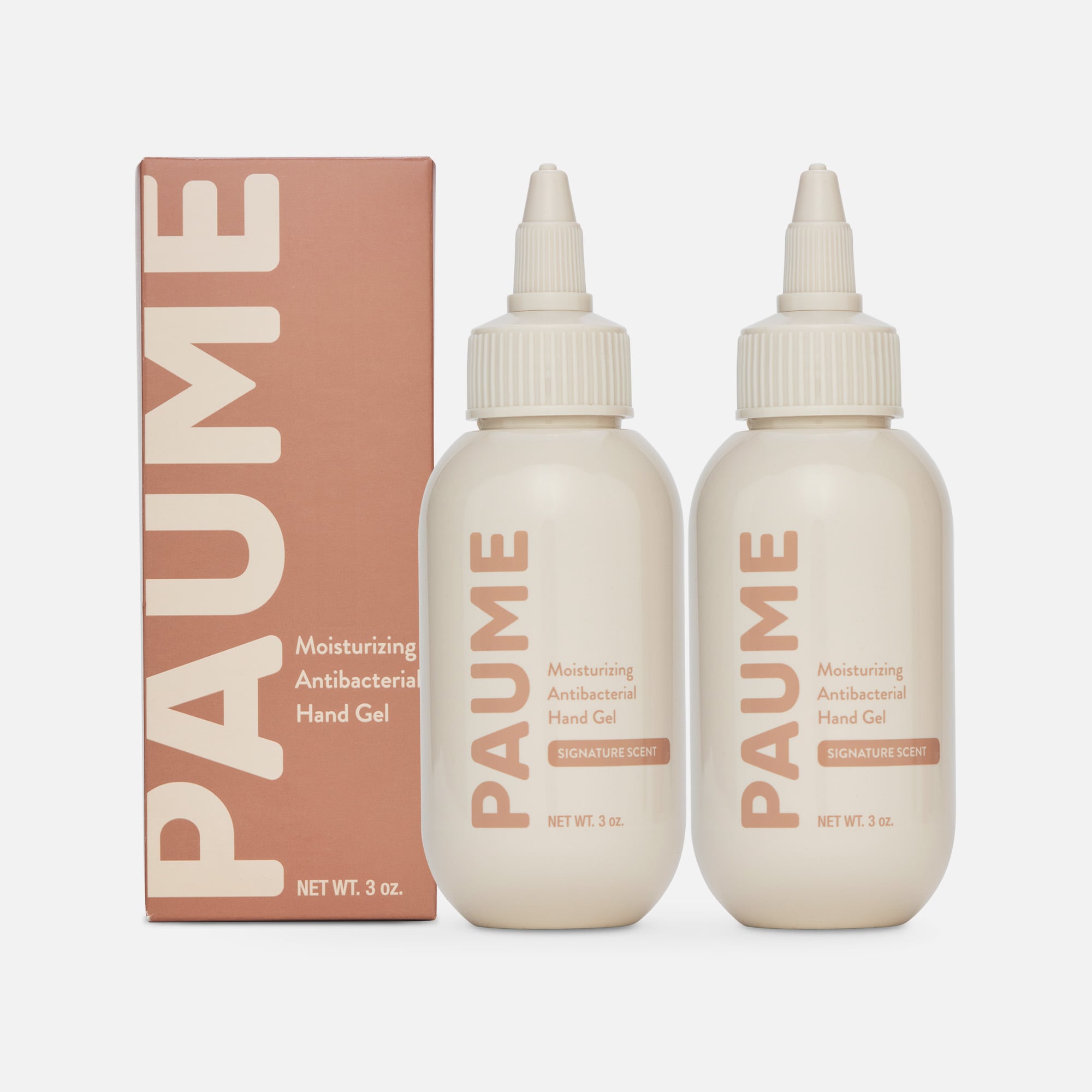 PAUME Hand Sanitizer Travel Bottle, 3 fl oz. (2-Pack)