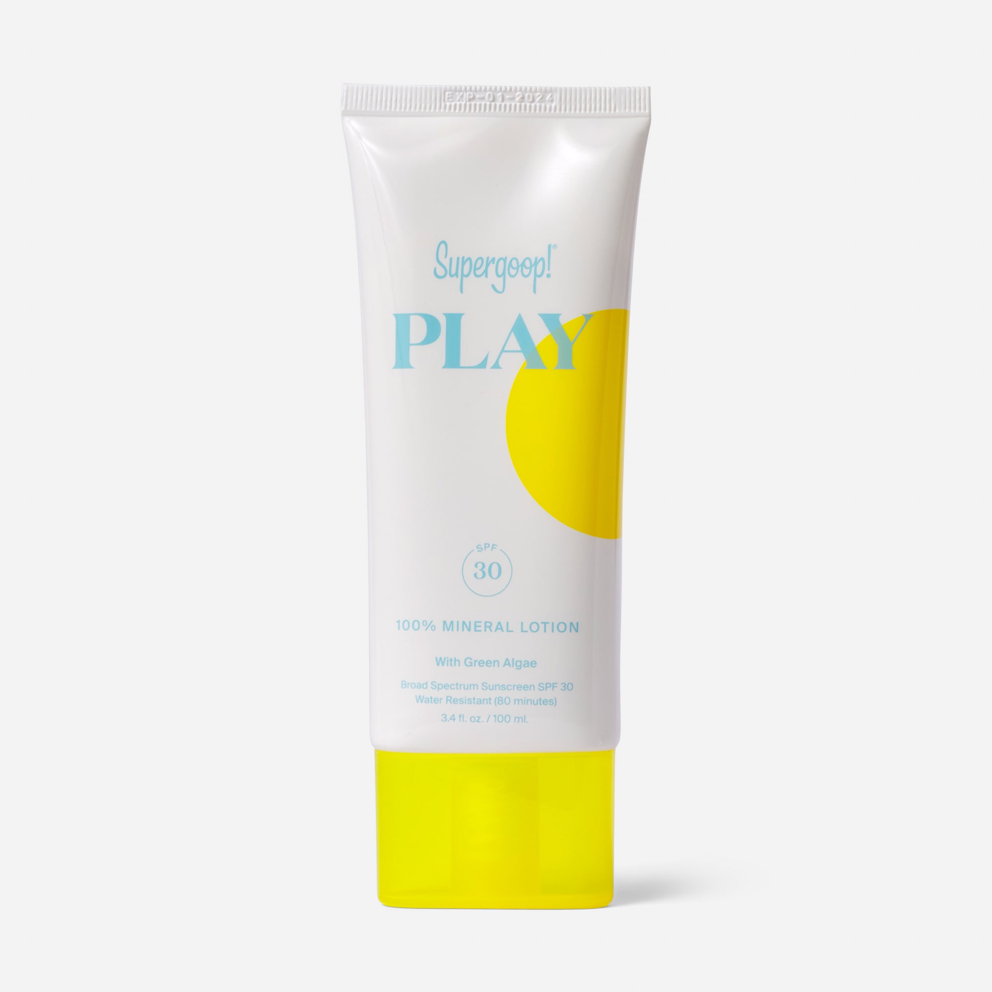 Supergoop PLAY 100% Mineral Lotion with Green Algae, SPF 30, 3.4 oz.