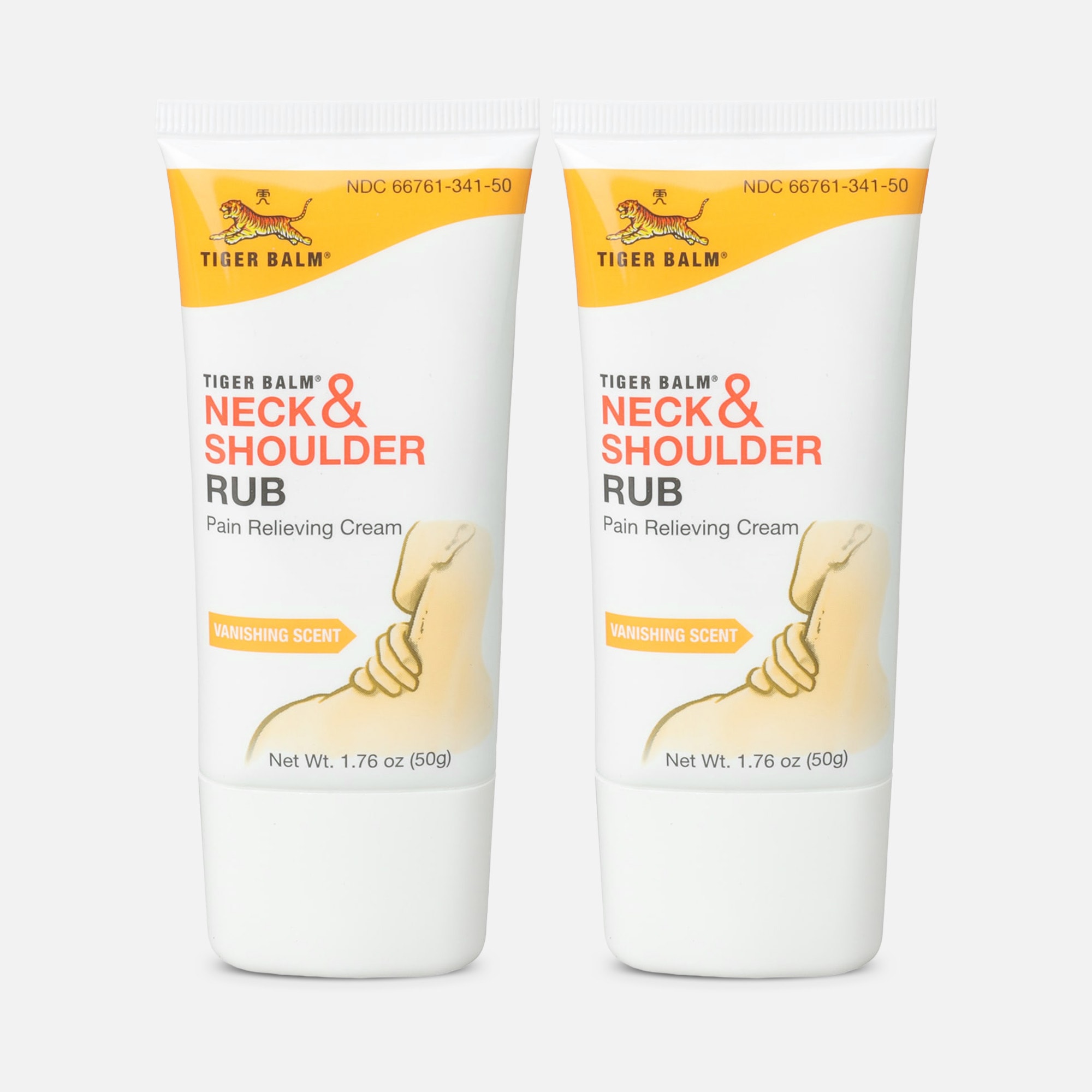 Tiger Balm Neck & Shoulder Rub, 50G, 1.76 oz. (2-Pack)