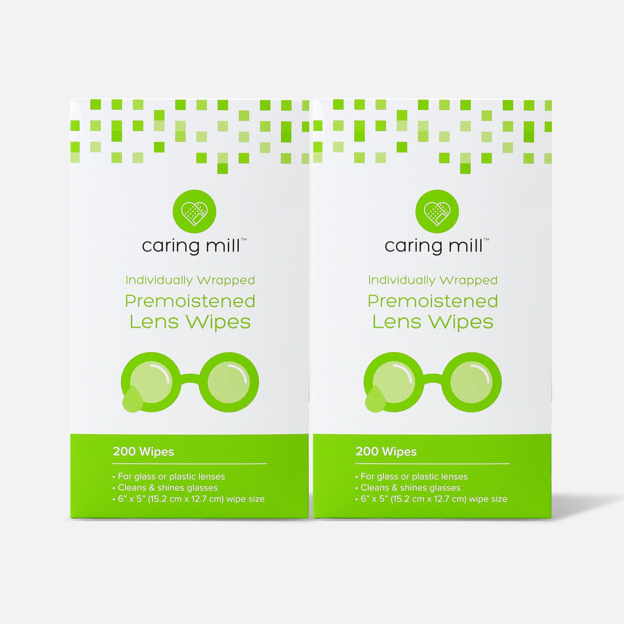 Caring Mill™ Pre-Moistened Lens Wipes, 200 ct. (2-Pack)