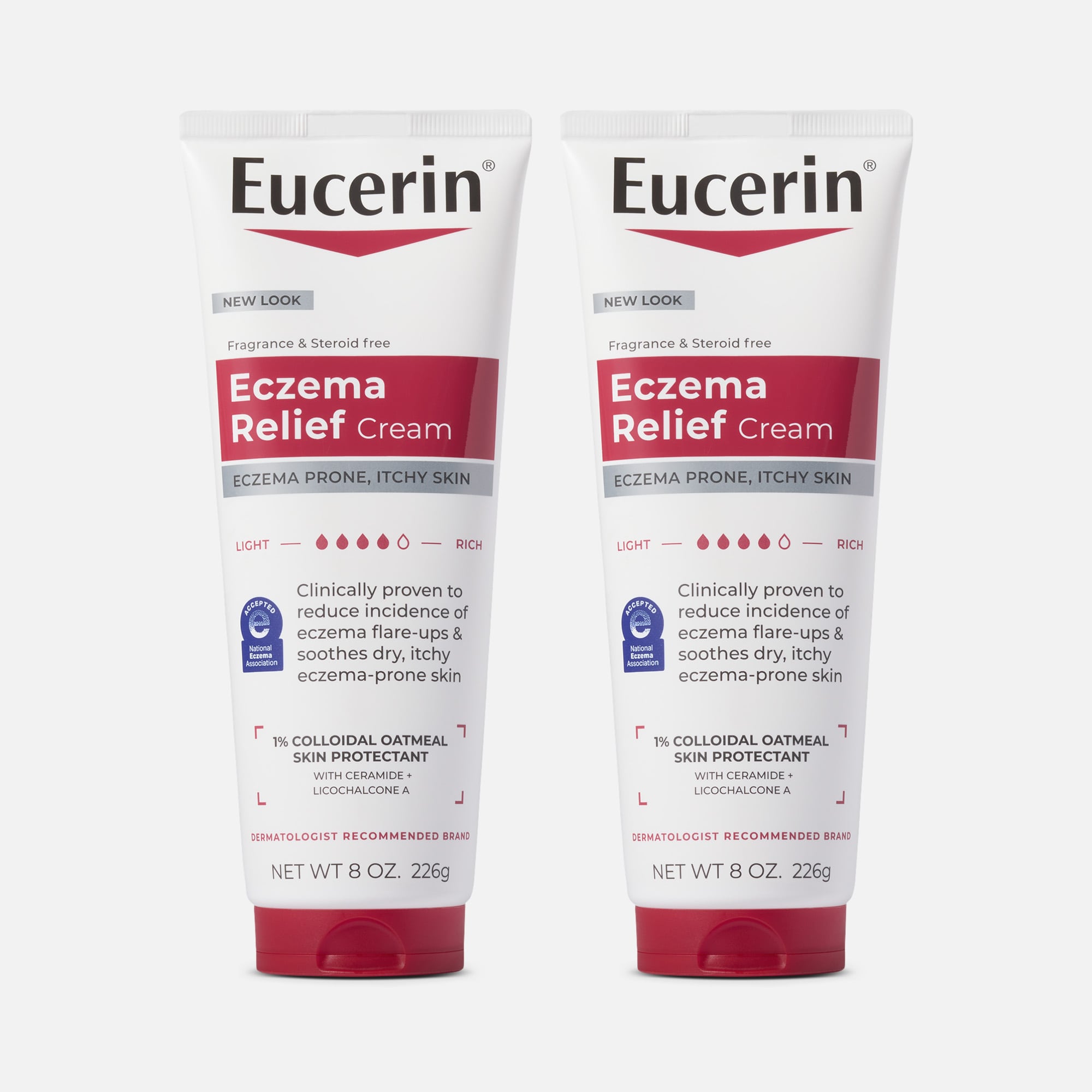 Eucerin Eczema Relief Body Cream, 8 oz. (2-Pack)