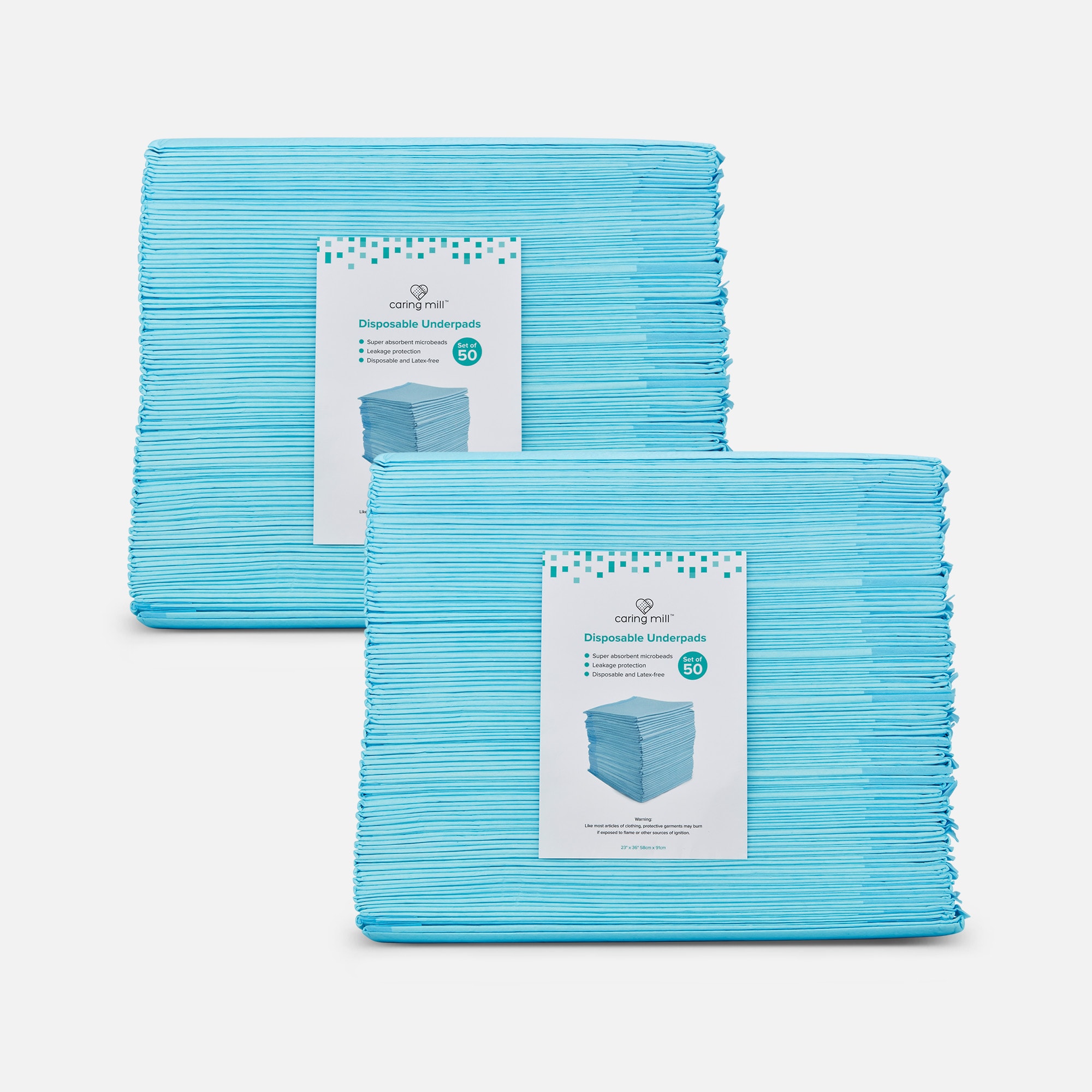 Caring Mill™ Disposable Underpads, 23" x 36", 50 ct. (2-Pack)