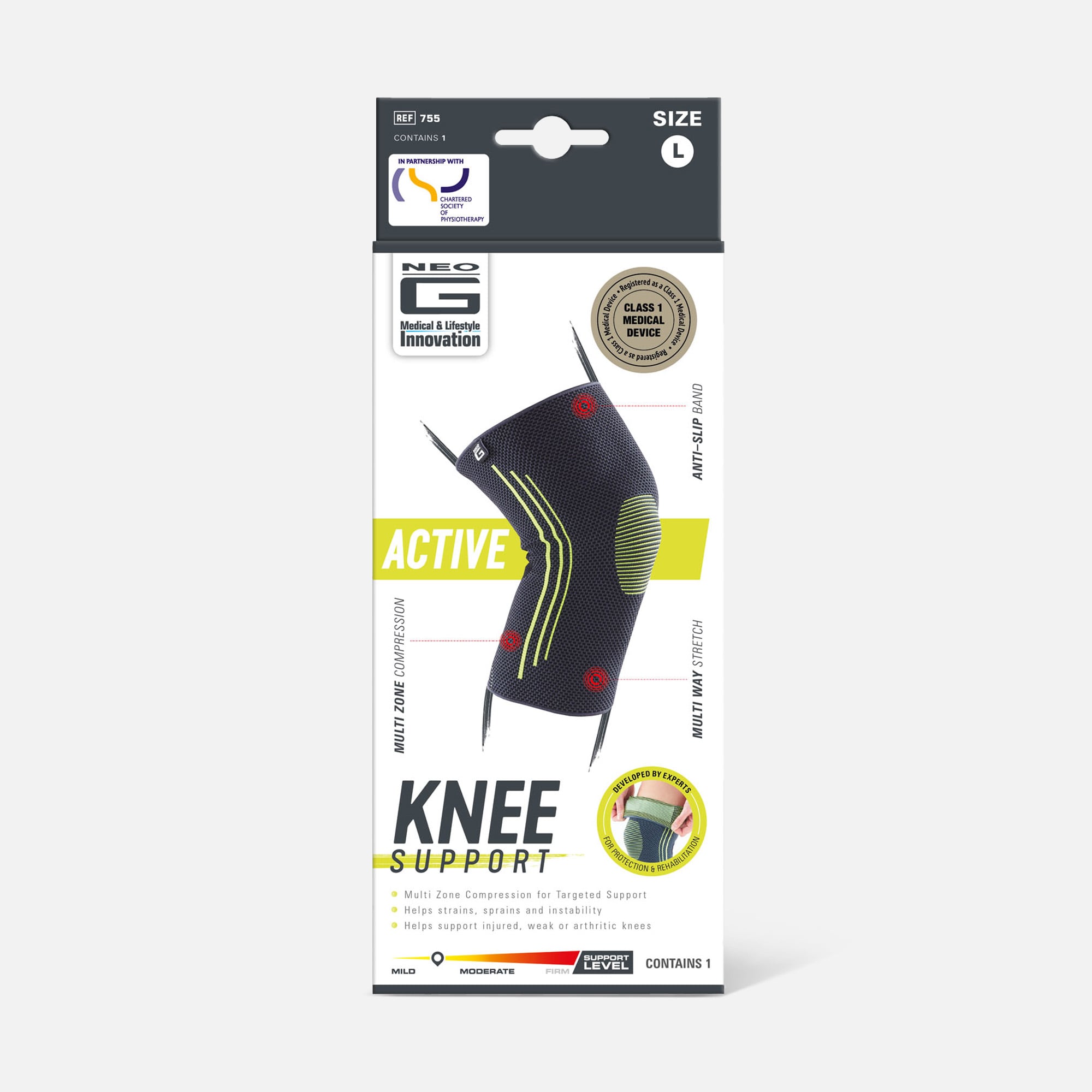Neo G Active Knee Support, Large