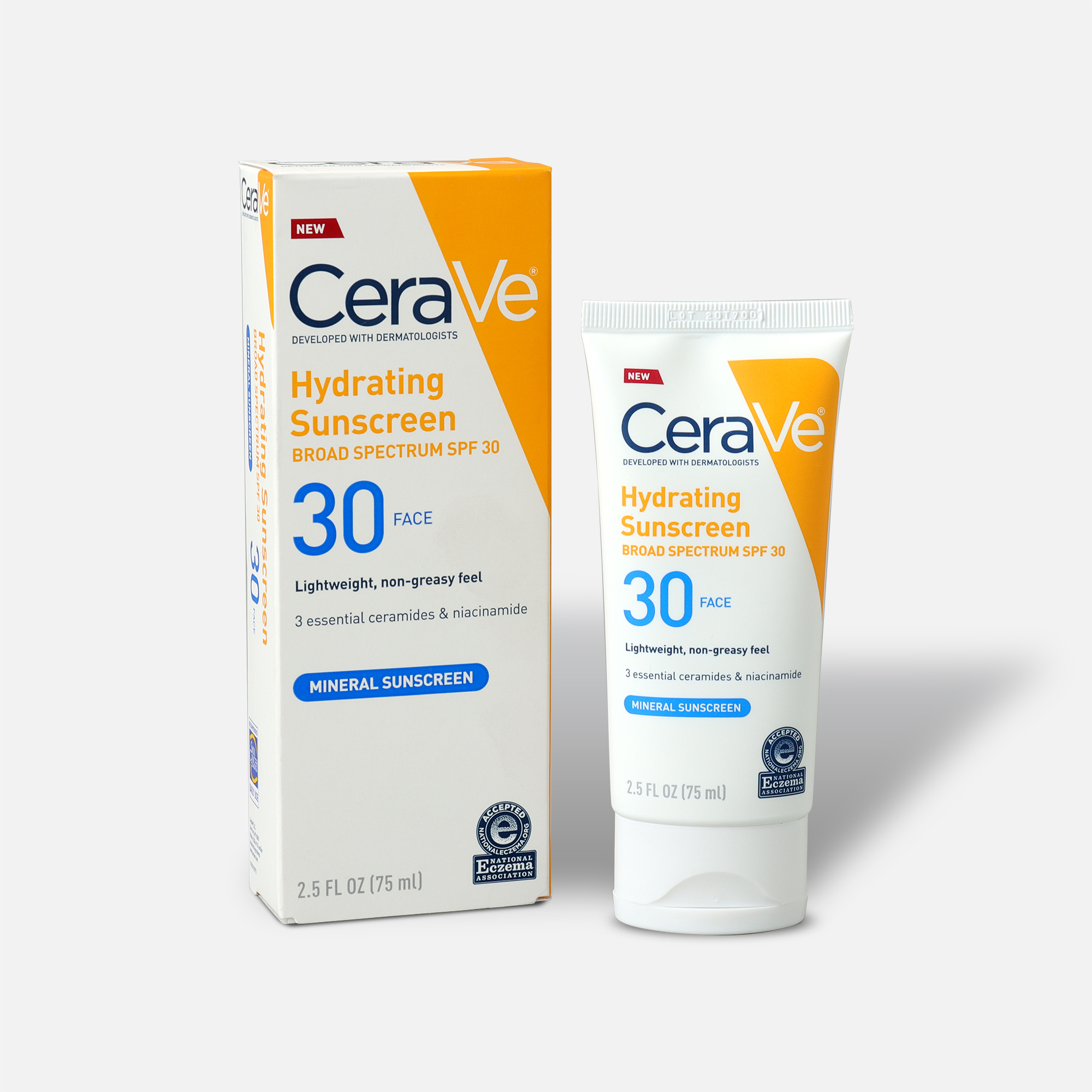 CeraVe Sunscreen for Face Lotion, SPF 30, 2.5 fl oz.
