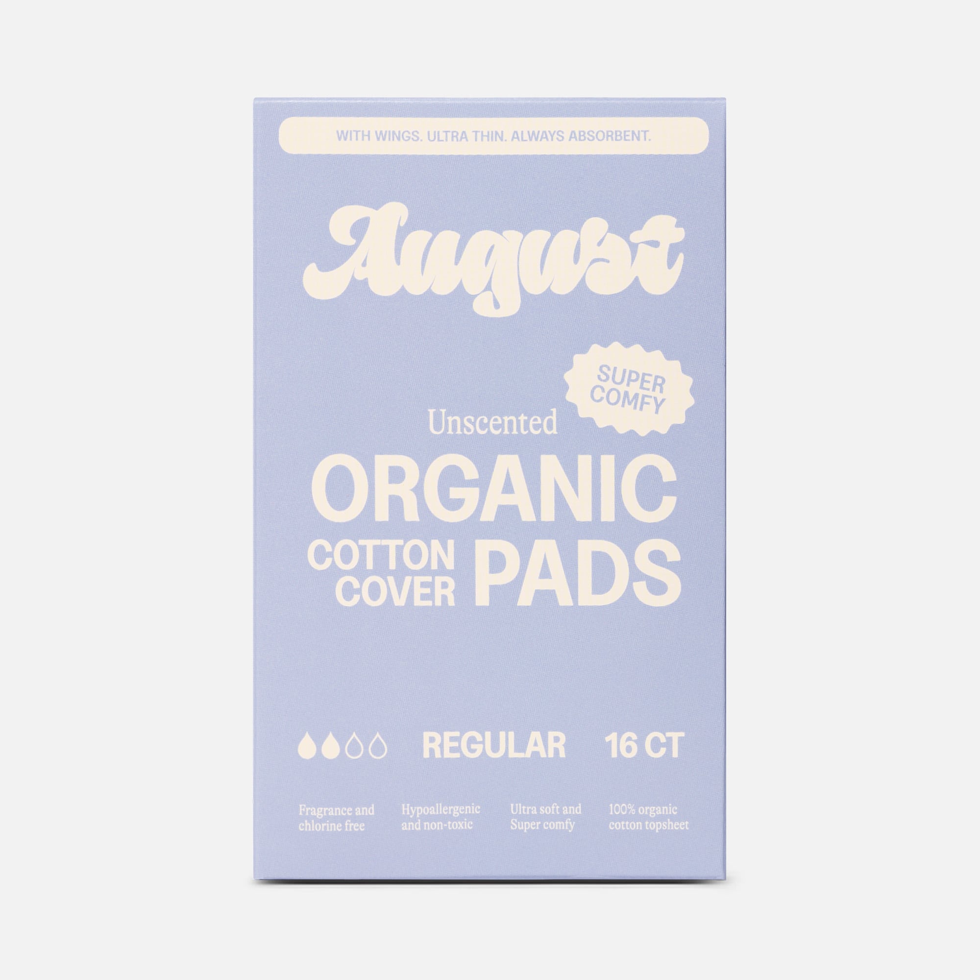 August Regular Pads, 16 ct.