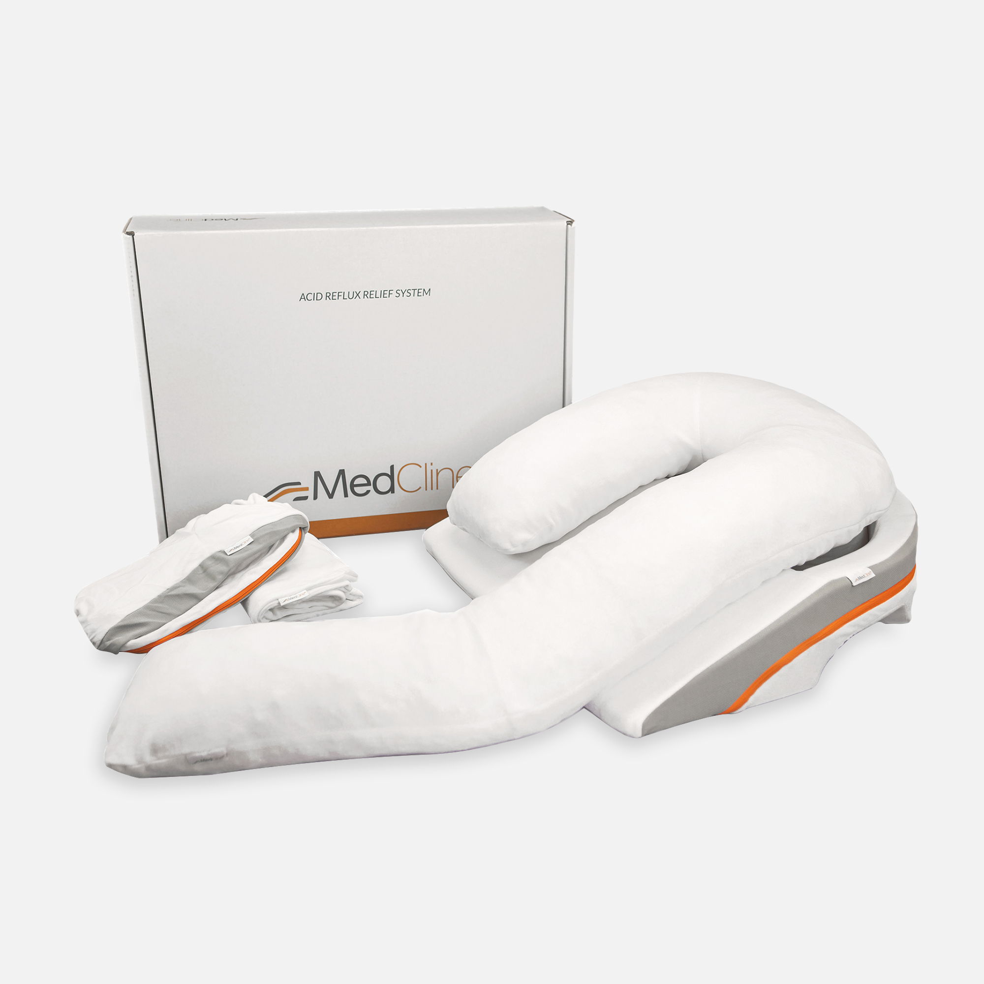 MedCline Acid Reflux Relief System + Extra Cases, S
