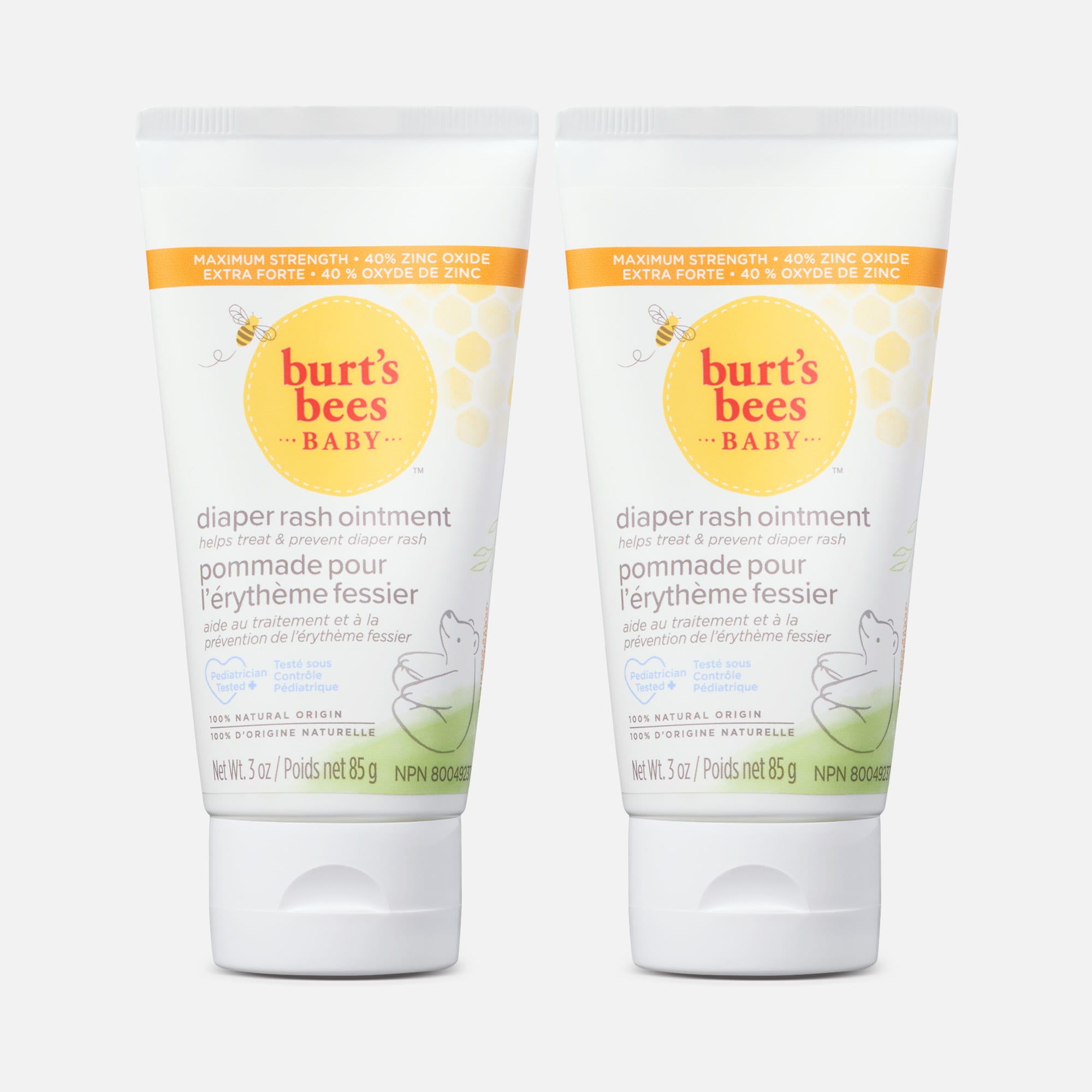 Burt's Bees Baby 100% Natural Origin Diaper Rash Ointment, 3 oz. (2 pack)