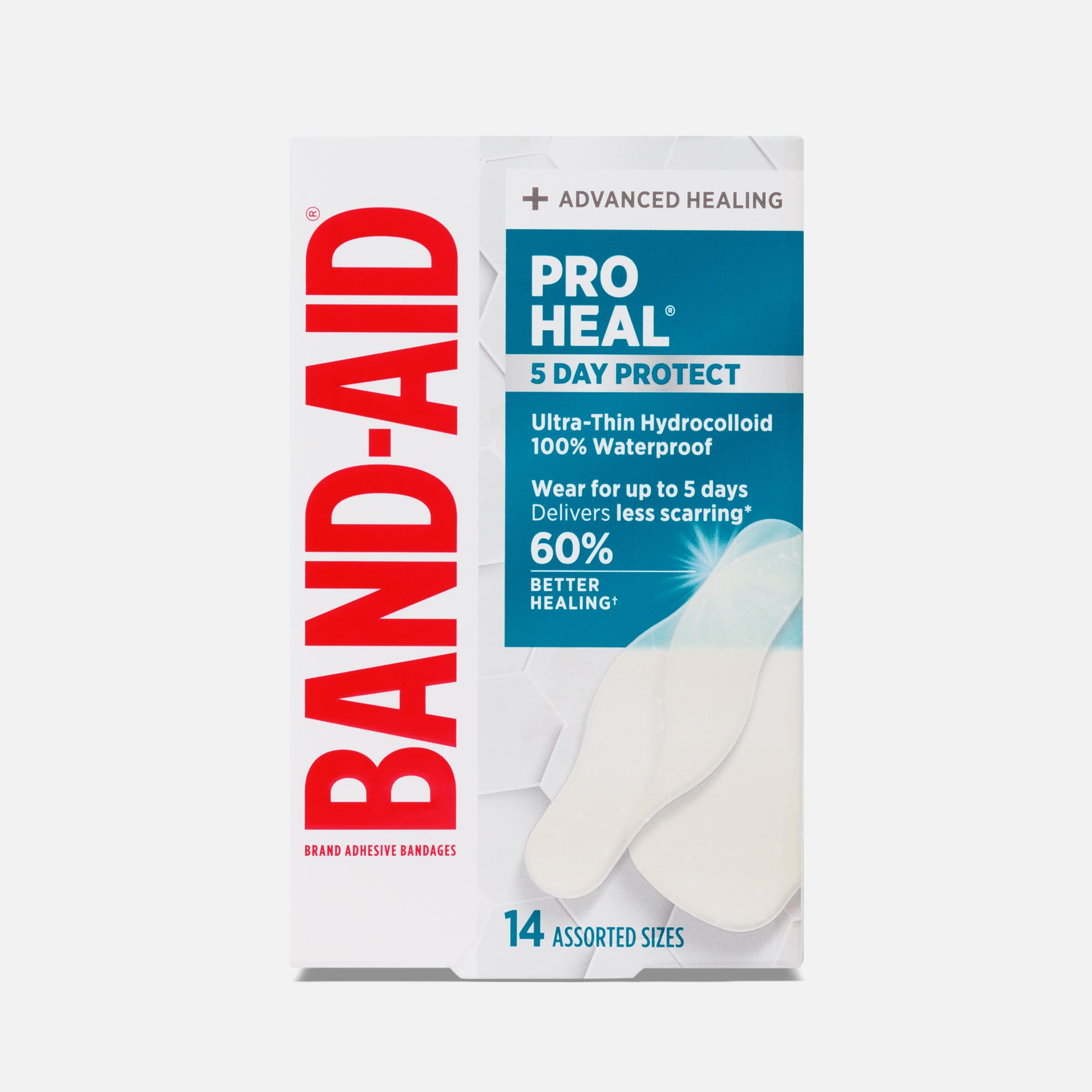 BAND-AID® PRO HEAL® 5-Day Protect Blister and Heel Adhesive Bandages, 14 ct.