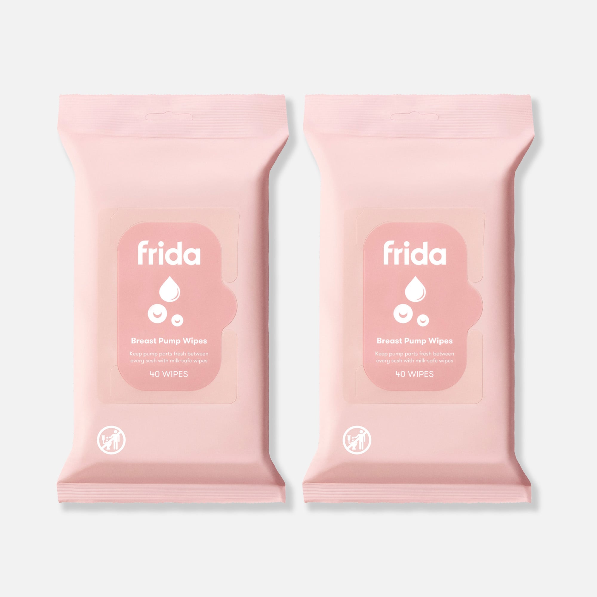 Frida Breast Pump Wipes, 40 ct. (2-Pack)