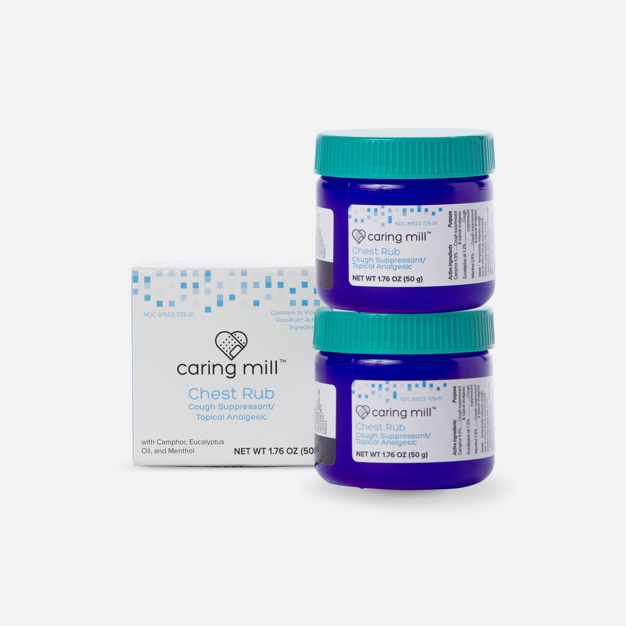 Caring Mill™ Adult Chest Rub 1.76 oz. (2-Pack)