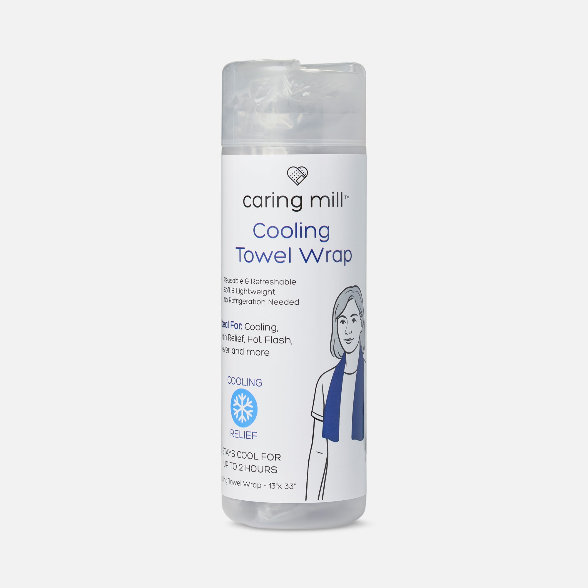 Caring Mill™ Pain Relief and Hot Flash Relief Cooling Towel