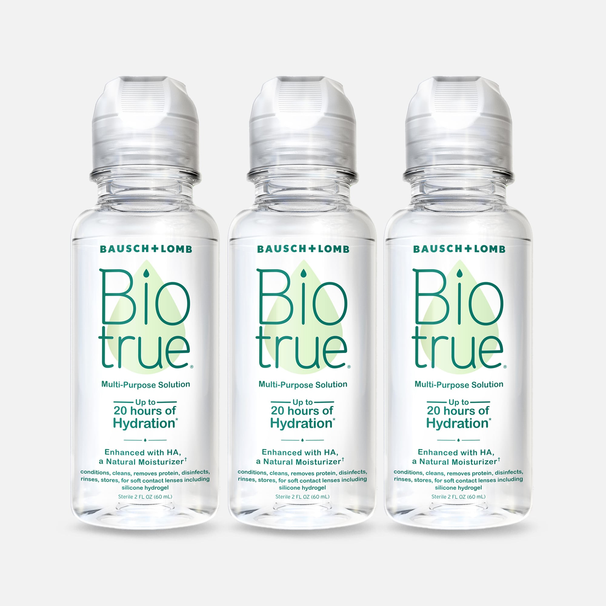 Bausch + Lomb Biotrue Multi-Purpose Contact Lens Solution, 2 fl oz. (3-Pack)