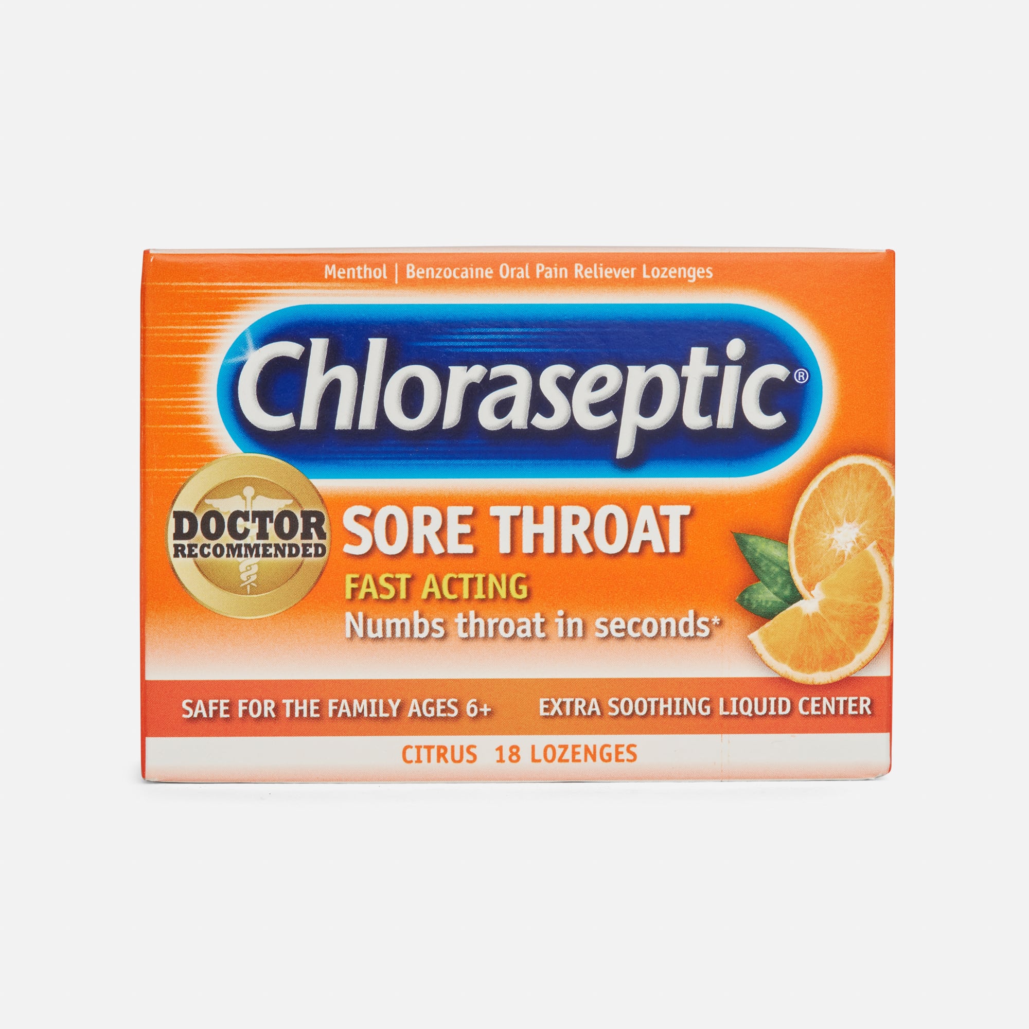Chloraseptic Citrus Sore Throat Lozenges, 18 ct.