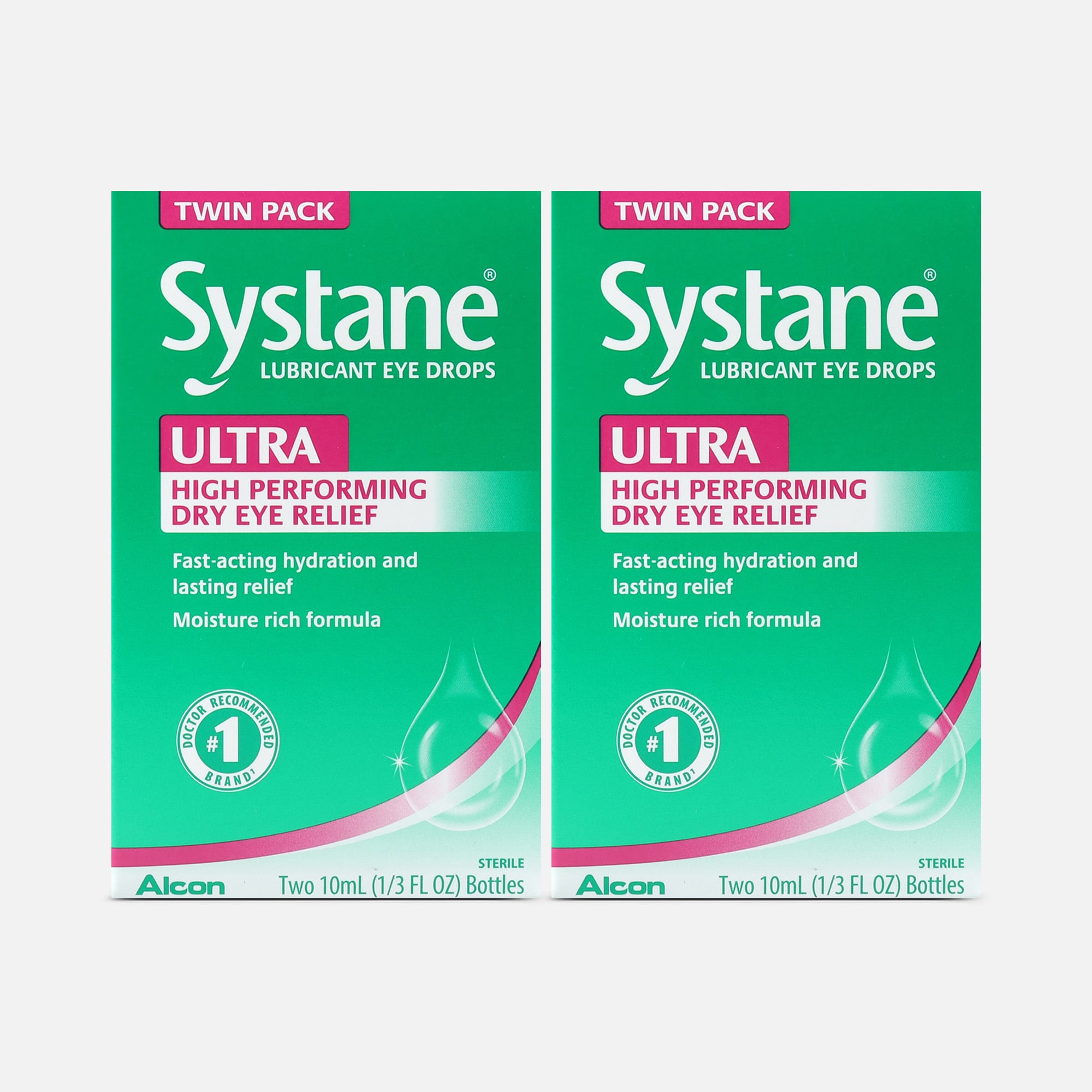 Systane Ultra Lubricating Eye Drops, 10 mL, Twin Pack (2-Pack)