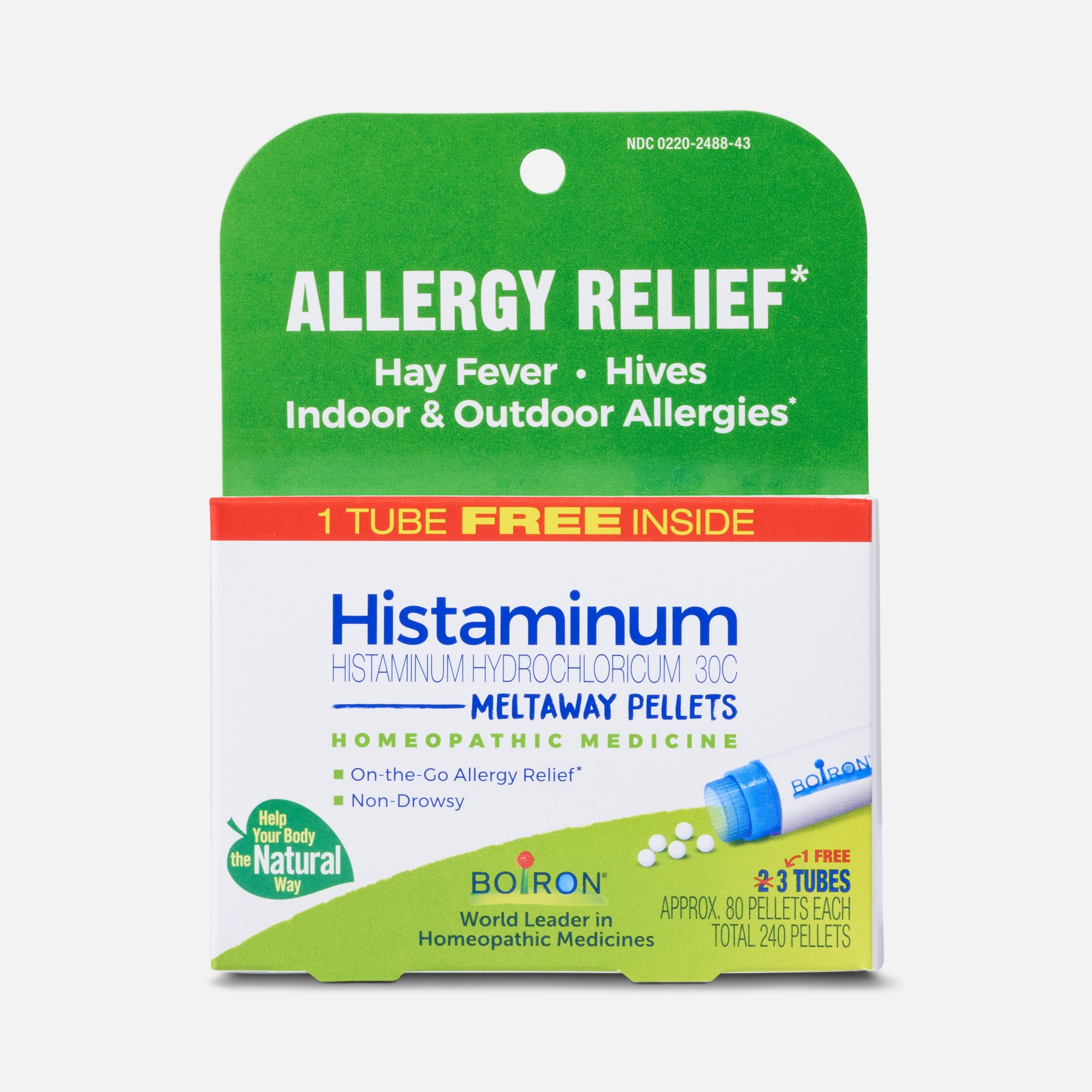Boiron Allergy Relief Histaminum, 3 pk., 80 Pellets ea.