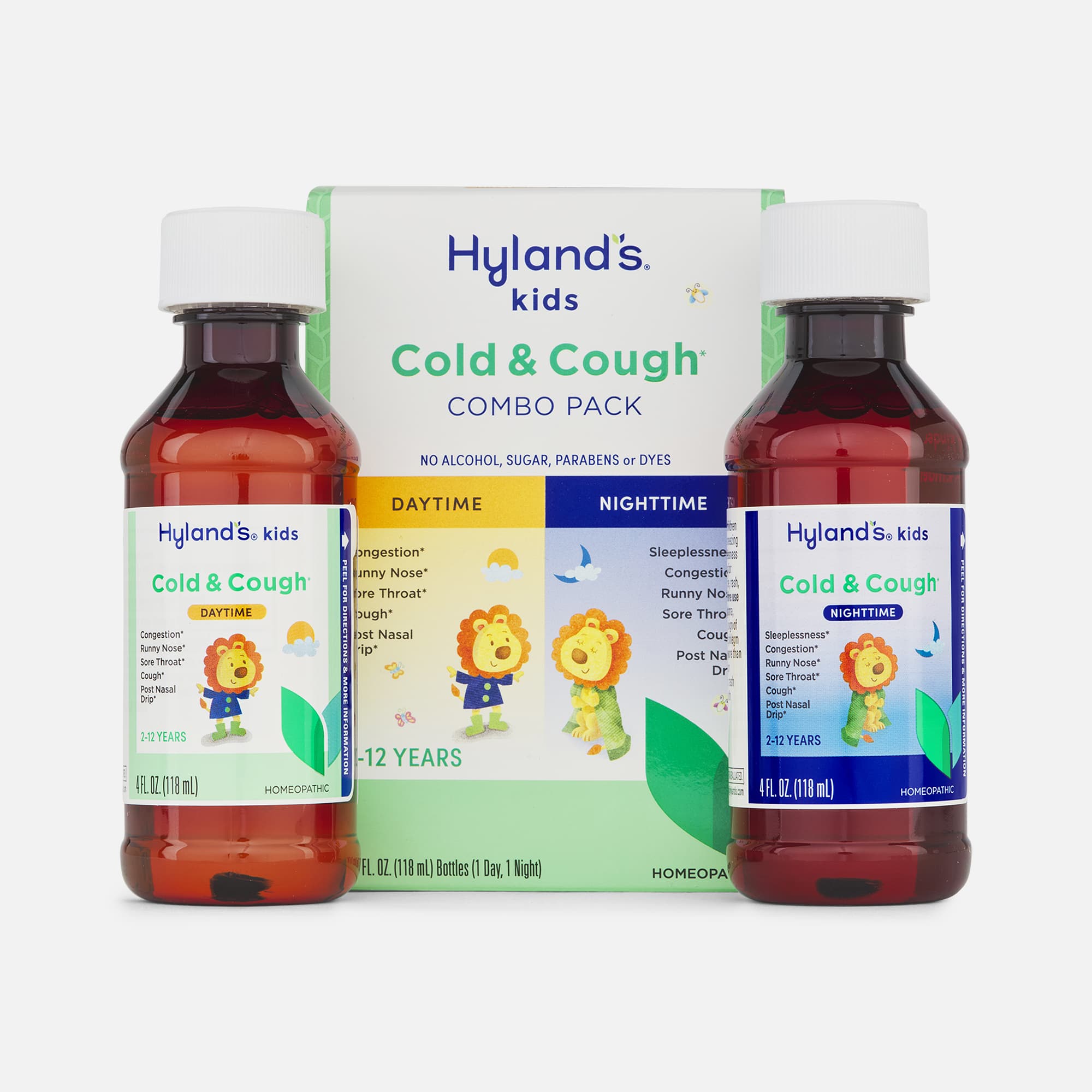 Hyland's Kids Cold & Cough Day & Night Combo Pack, Two 4 oz. Bottles