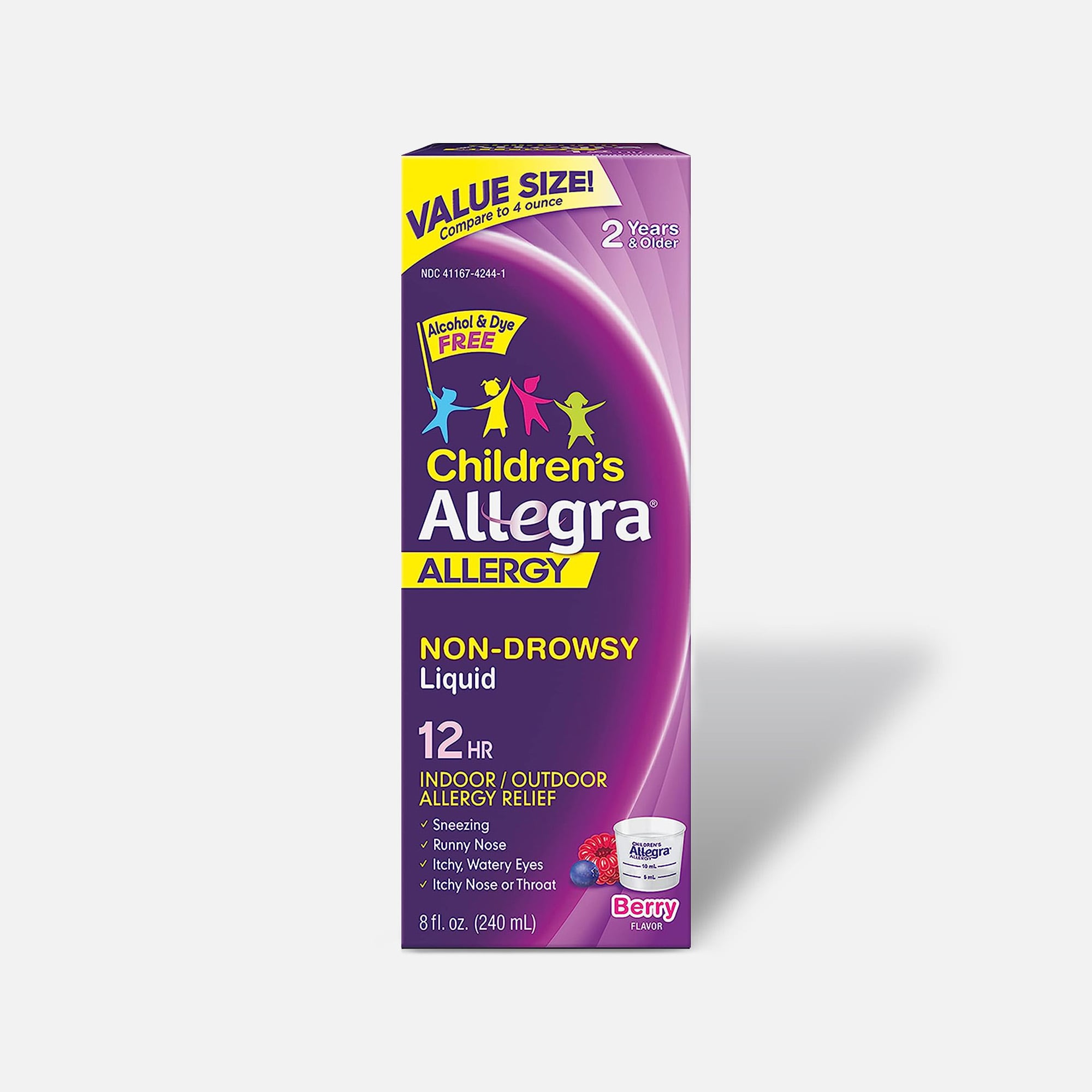 Allegra Children's 12HR, Berry Flavor, 8 oz.