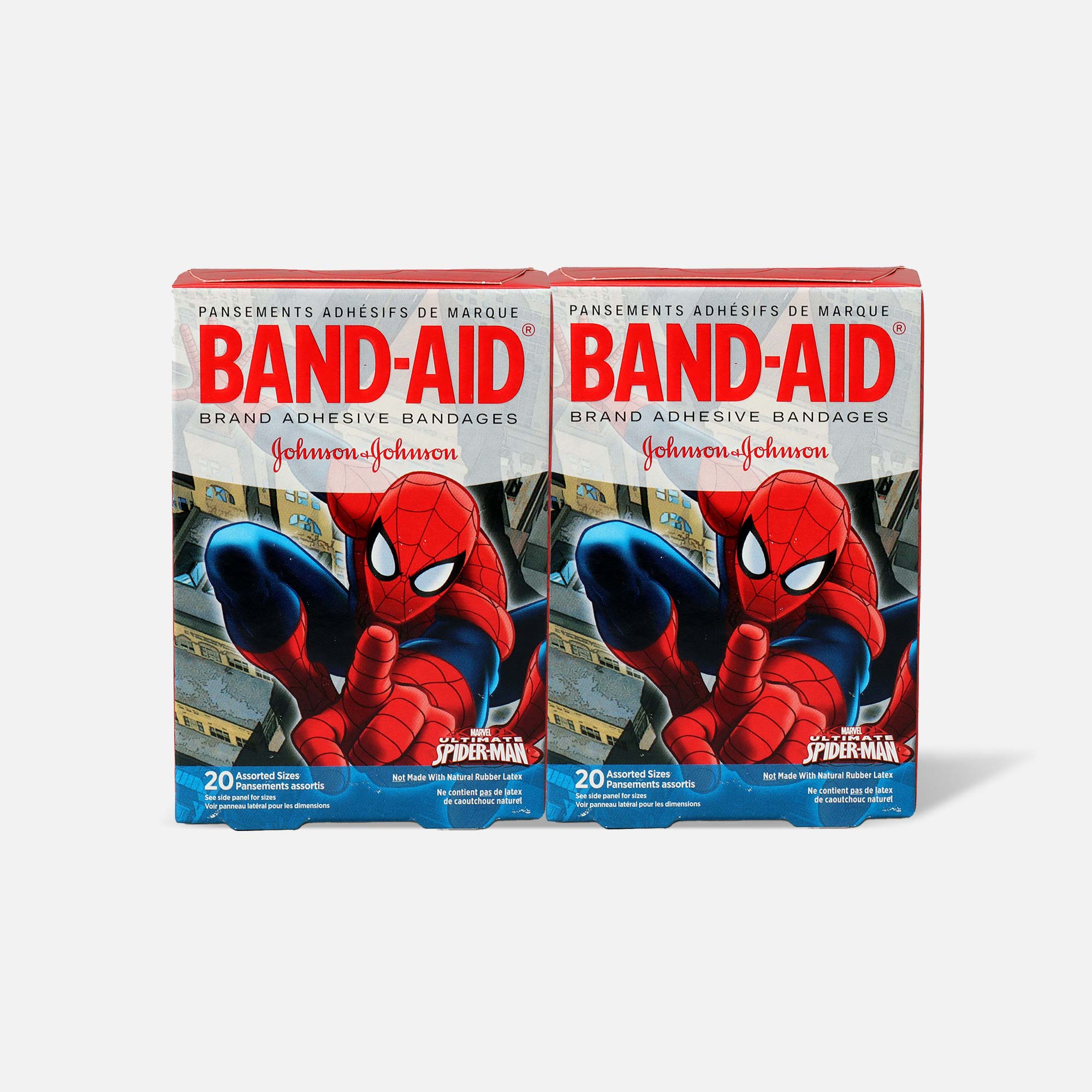 BAND-AID® Adhesive Bandages, Spiderman, Assorted Sizes, 20 ct. (2-Pack)