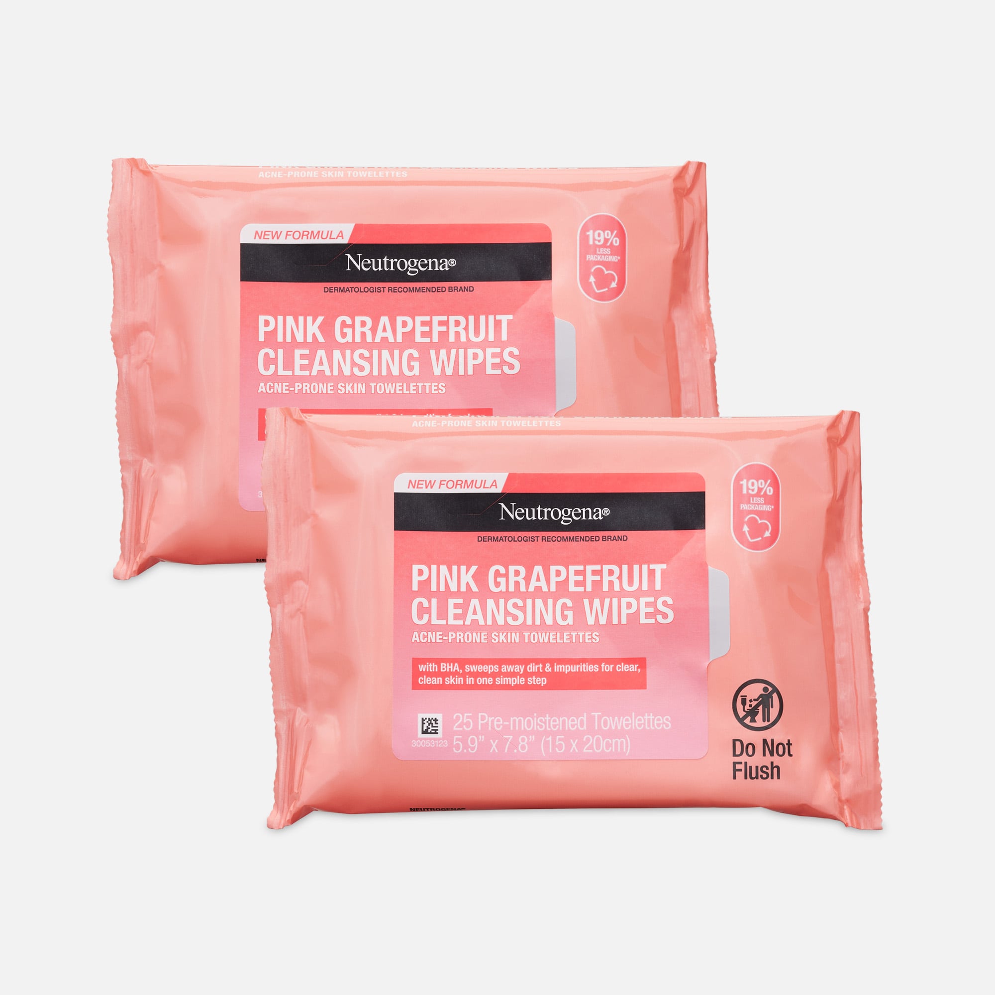 Neutrogena Pink Grapefruit Cleansing Wipes - 25 ct. (2-Pack)