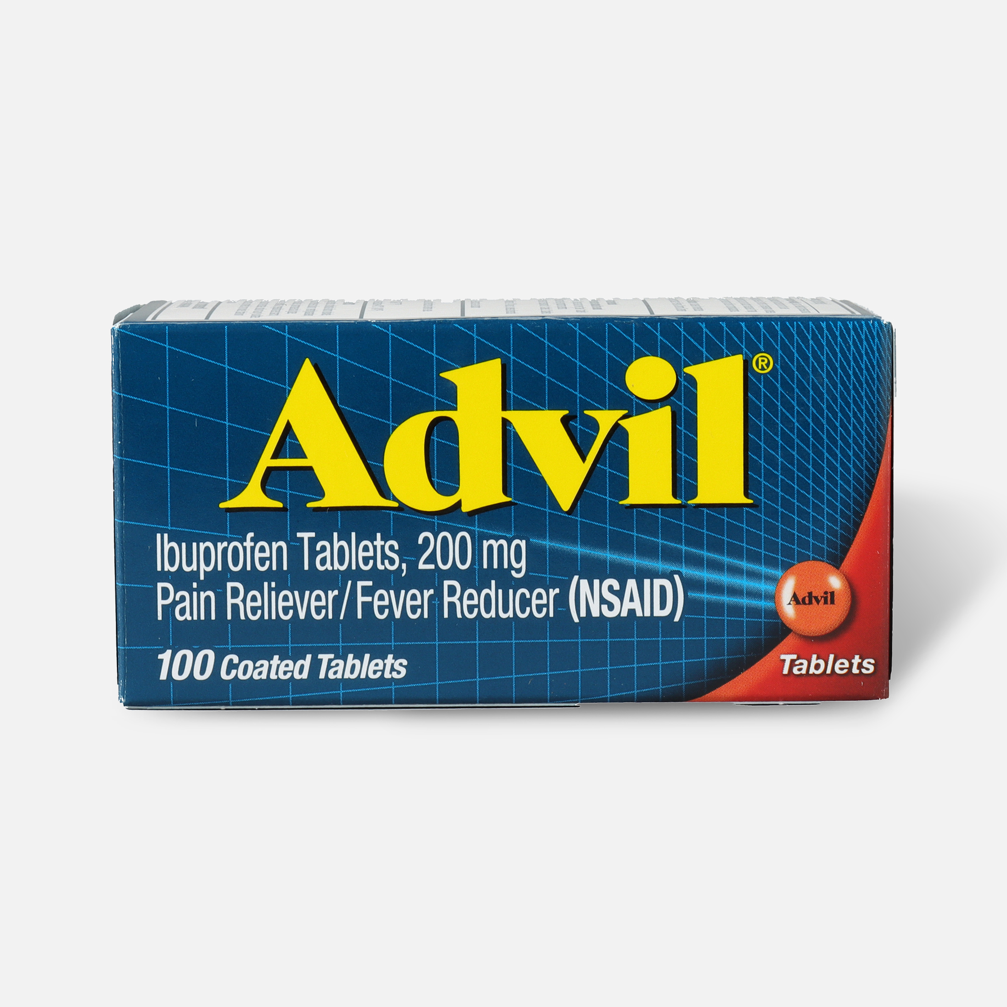 Advil Pain Reliever Fever Reducer Tablets, 100 ct.