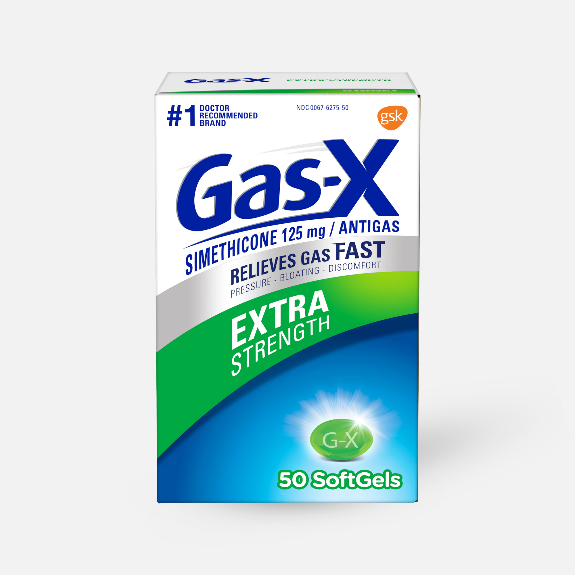 Gas-X Extra Strength Softgel, For Fast Gas Relief, 50 ct.