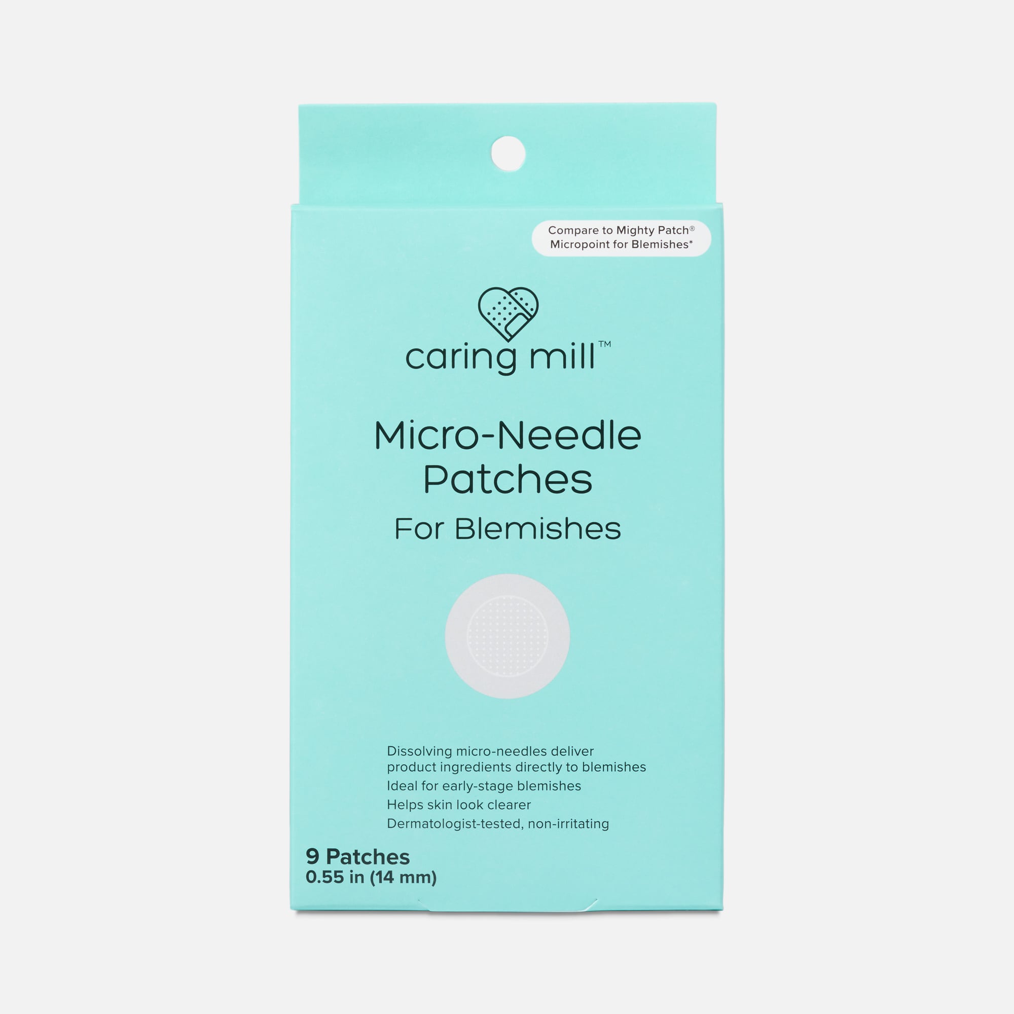 Caring Mill™ Micro-Needle 2-in-1 Salicylic Hydrocolloid Patches, 9 ct.