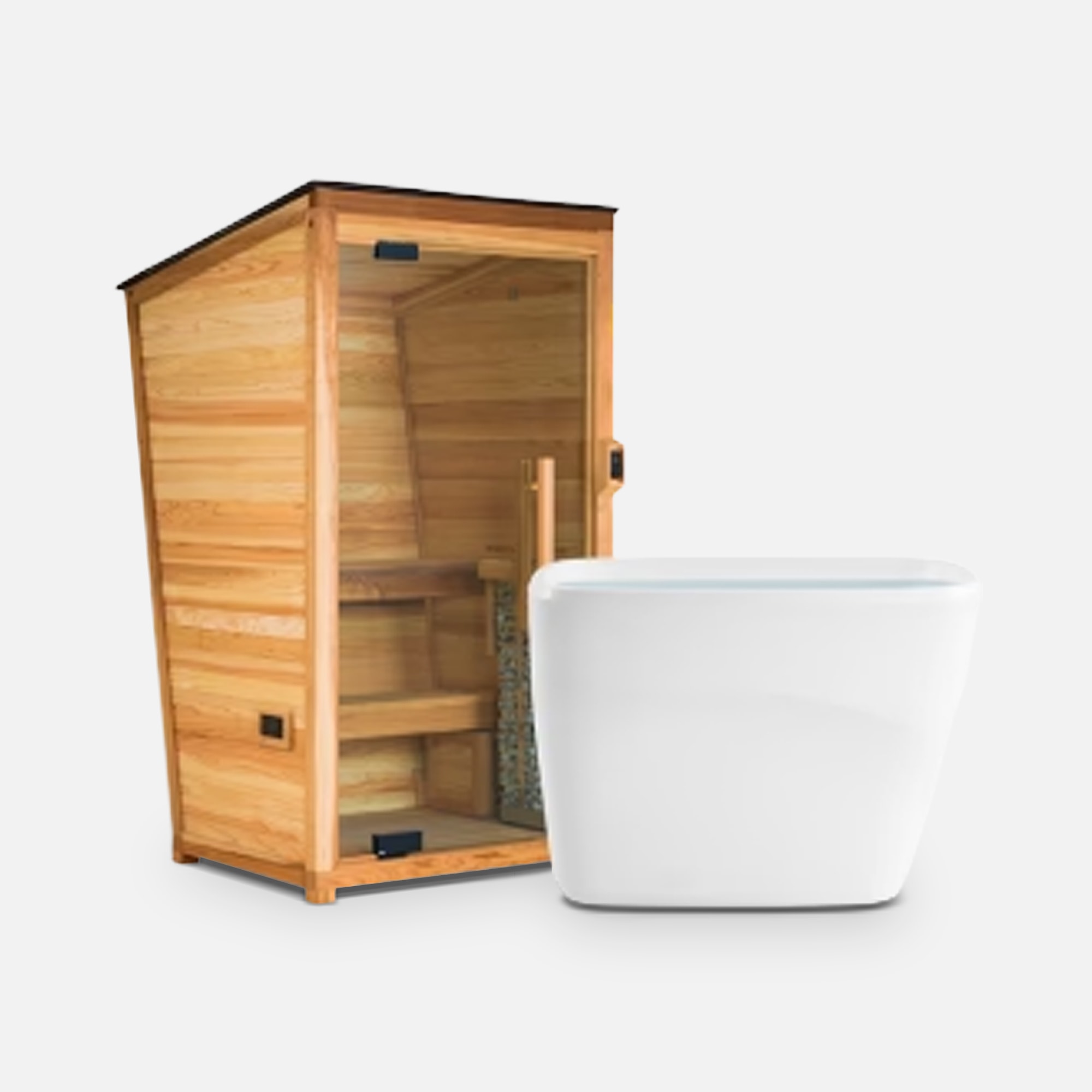 Contrast Therapy Bundle:Pod and Mini Sauna by Plunge
