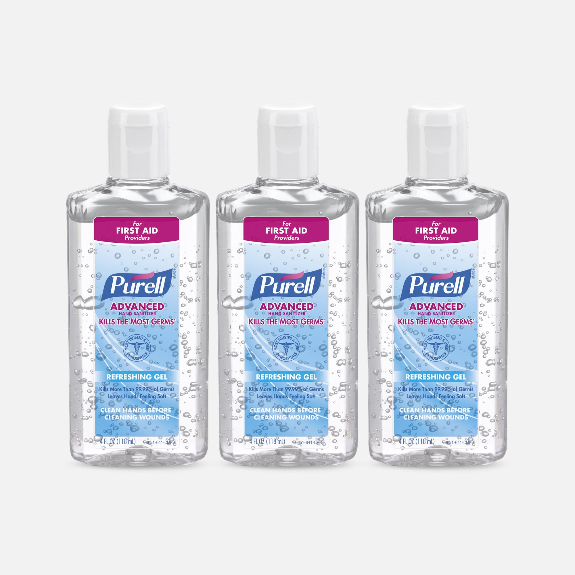 Purell Advanced Hand Sanitizer Gel, 4 fl. oz. (3-Pack)
