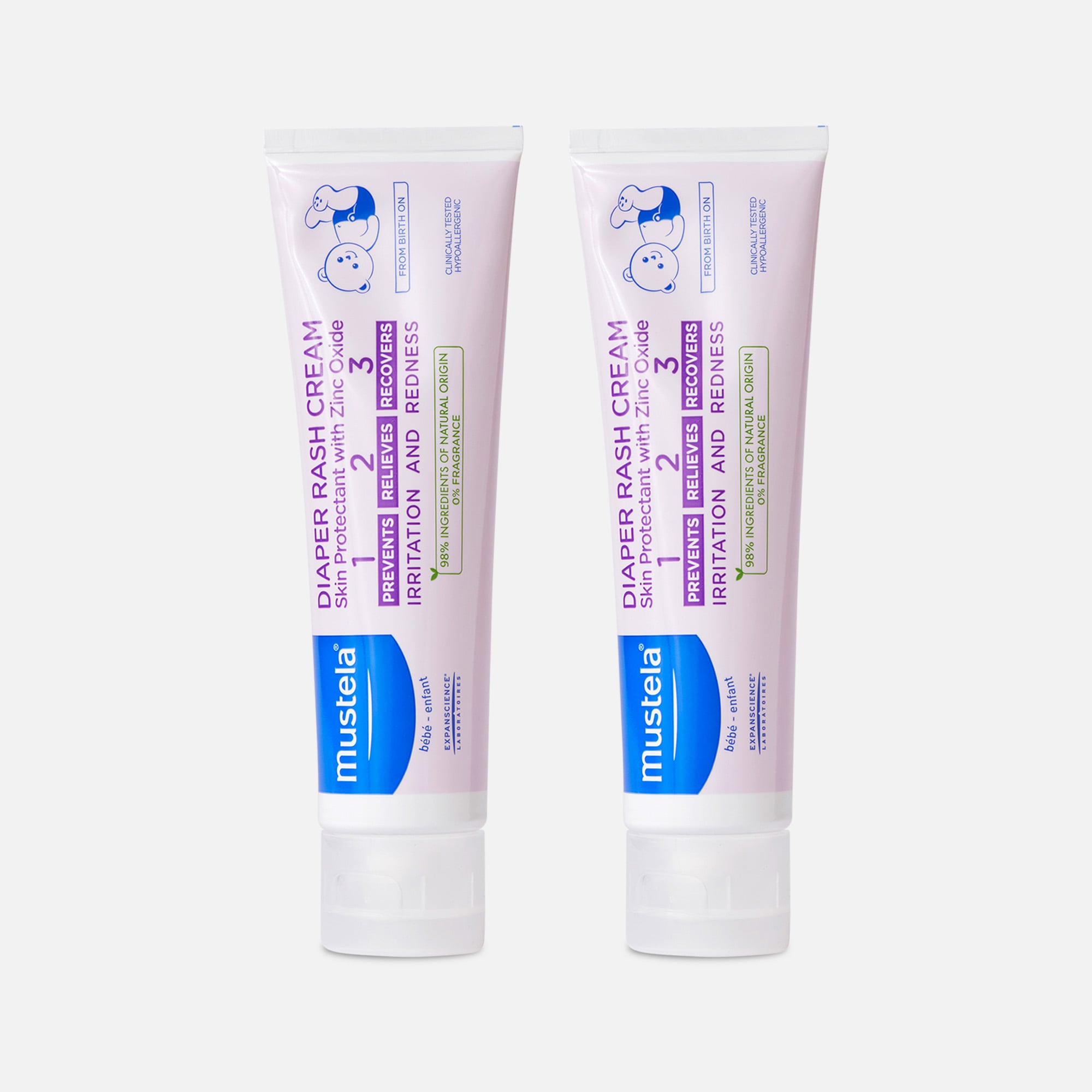 Mustela Diaper Rash Cream, 3.8 oz. (2-Pack)