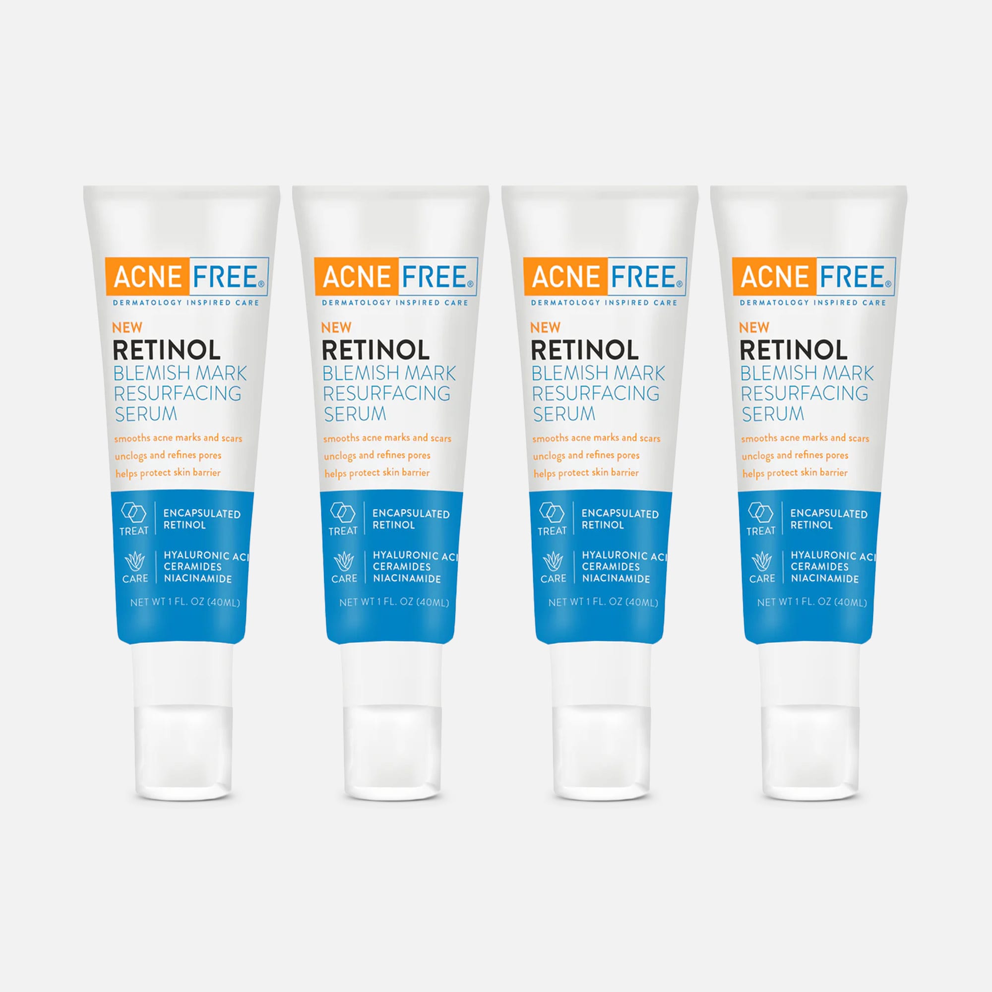 AcneFree Retinol Blemish Mark Resurfacing Serum, 1 oz. (4-Pack)