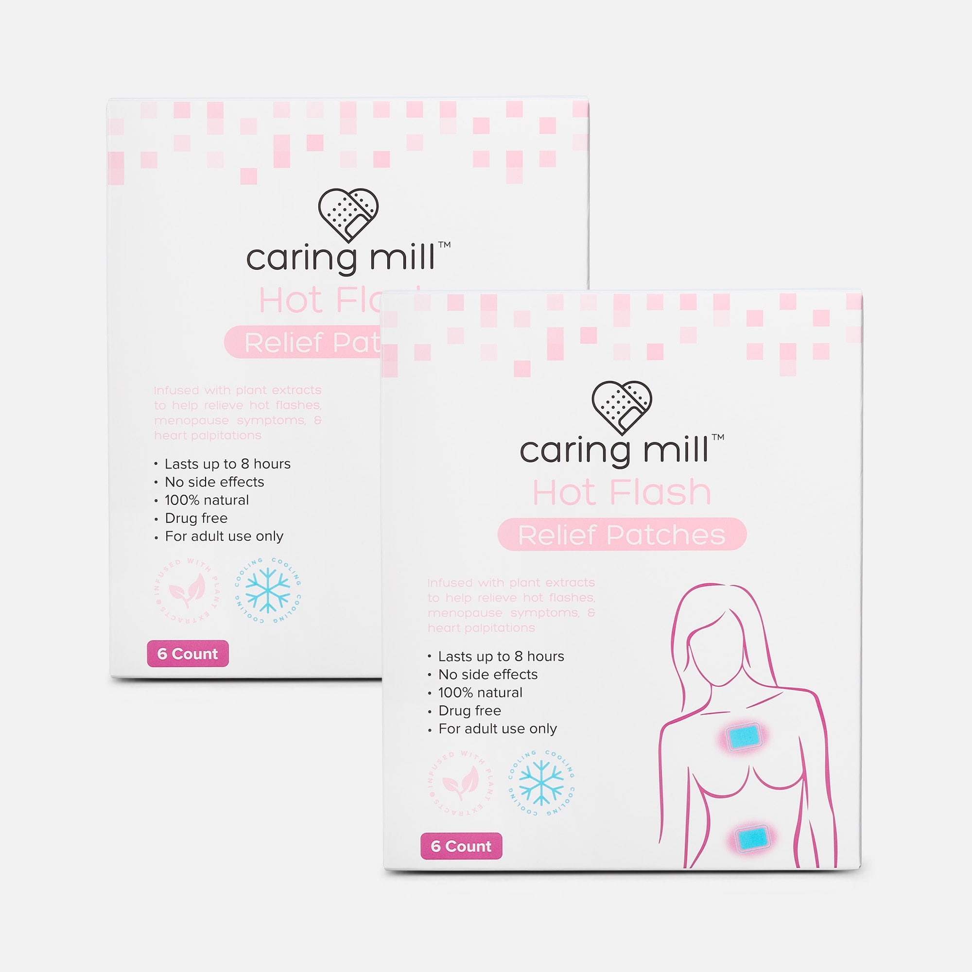 Caring Mill™ Hot Flash Relief Patch, 6 ct. (2-Pack)