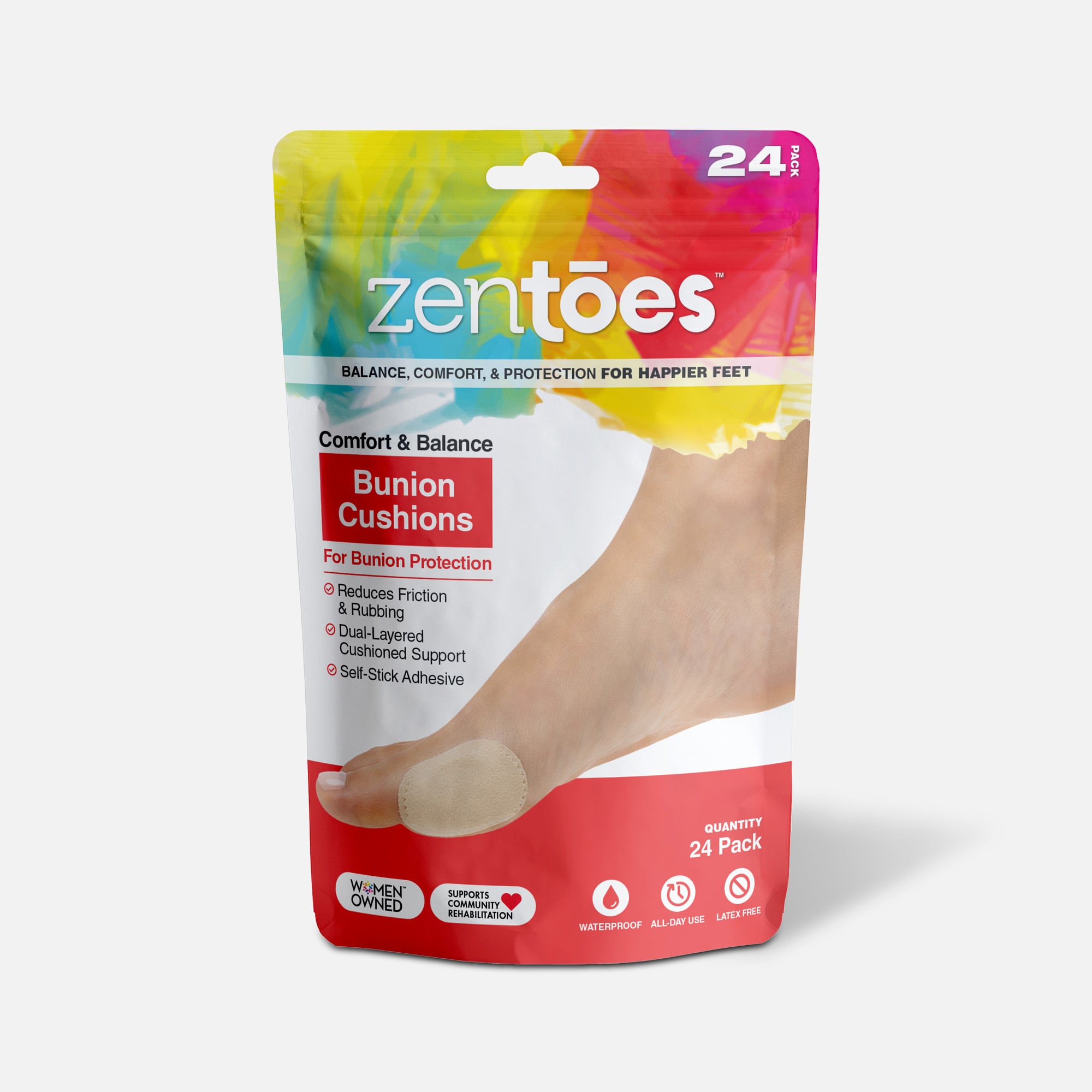 ZenToes Bunion Cushions - 24-Pack